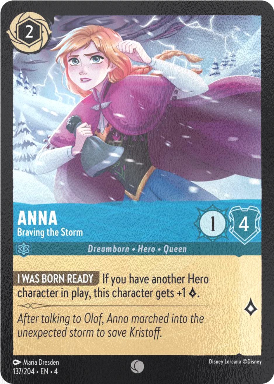 Lorcana Anna - Braving the Storm - 137/204 [Ursula's Return] [Cold Foil]