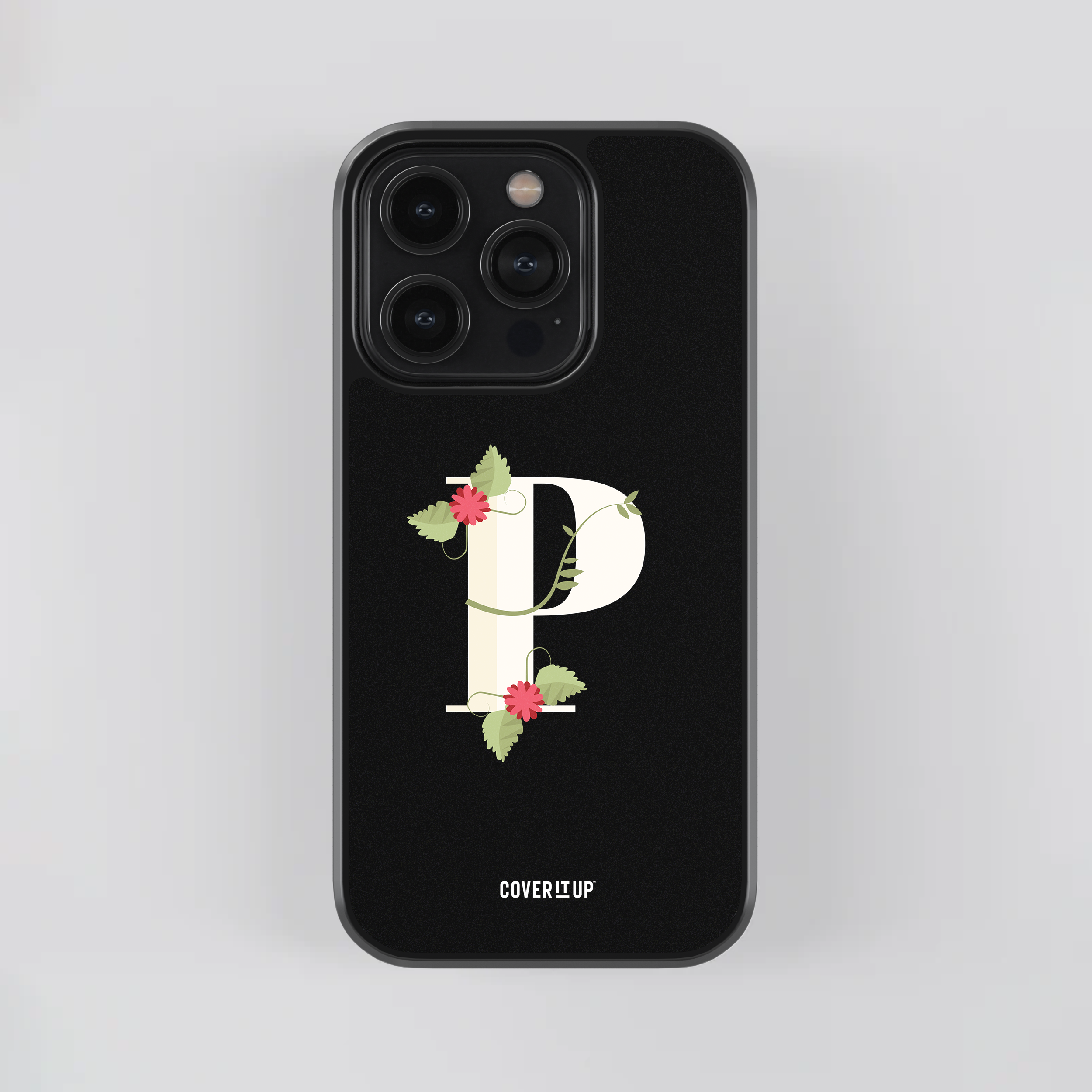 Design Phone Cases Limited Edition Floral Initial Glass Case - view 32