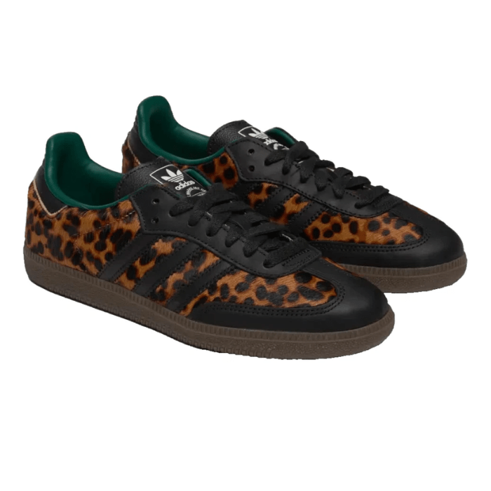 HYPE ELIXIR Adidas Samba OG Black Green Leopard (Women's) - view 2