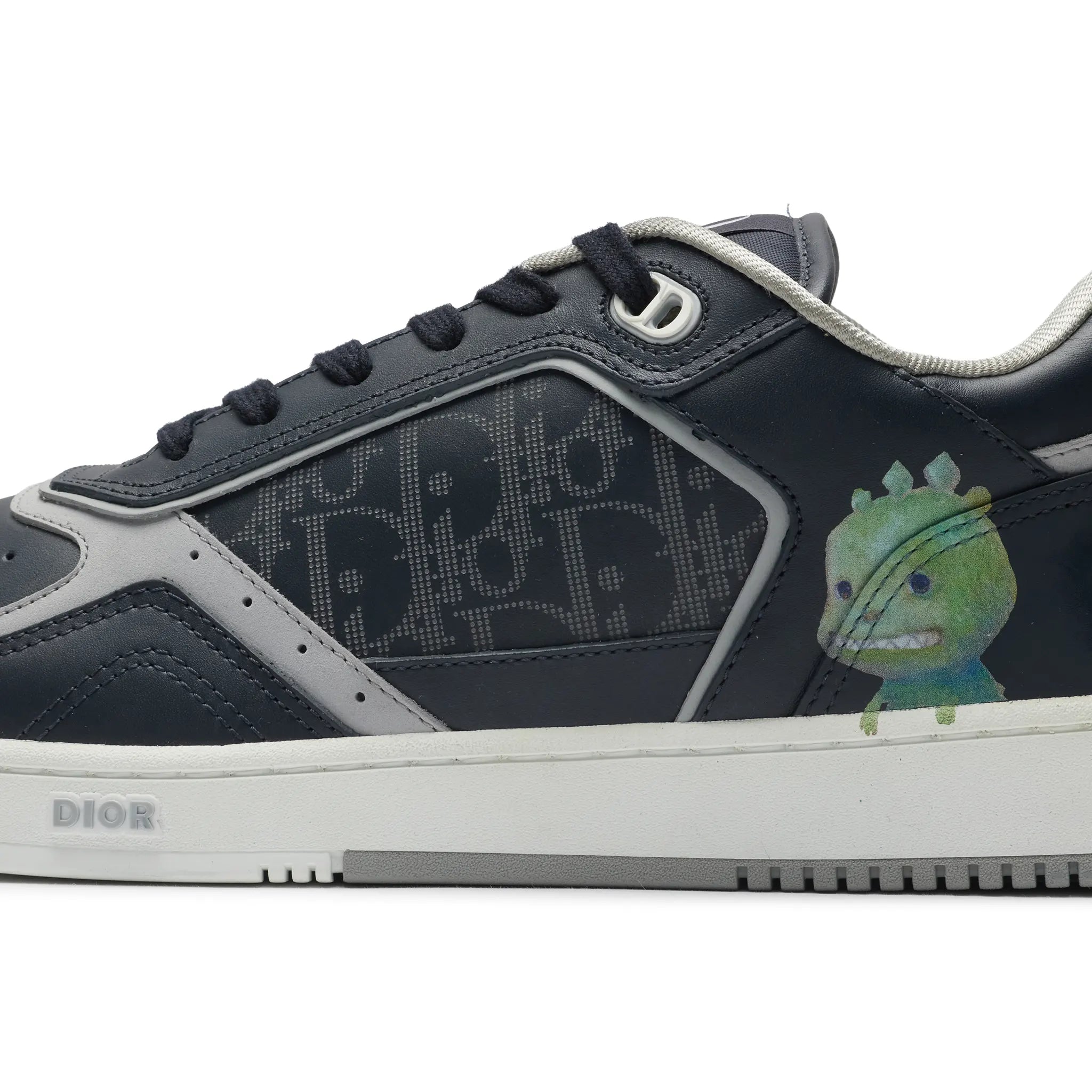 Dior B27 Otani Workshop Navy Smooth Calfskin Sneaker - view 5