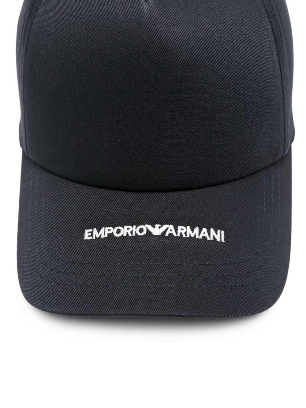 Emporio Armani Canvas Baseball Cap With Embroidered Logo - view 3