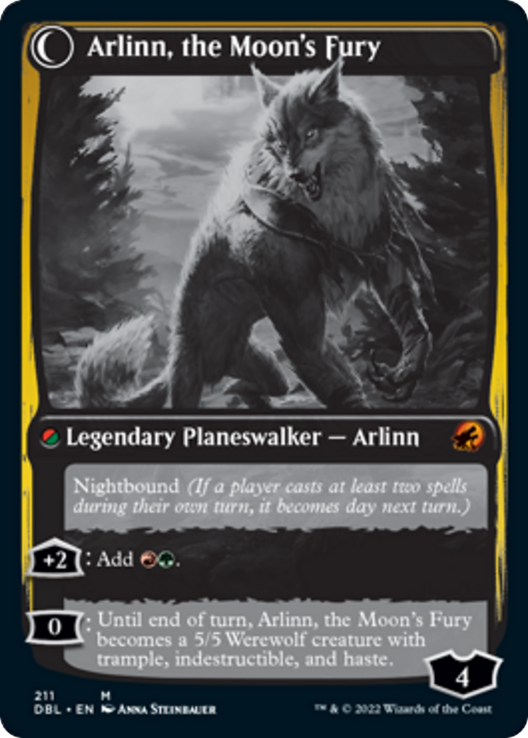 Magic Arlinn, the Pack's Hope // Arlinn, the Moon's Fury [211] [Innistrad: Double Feature] [Non-Foil] - view 2