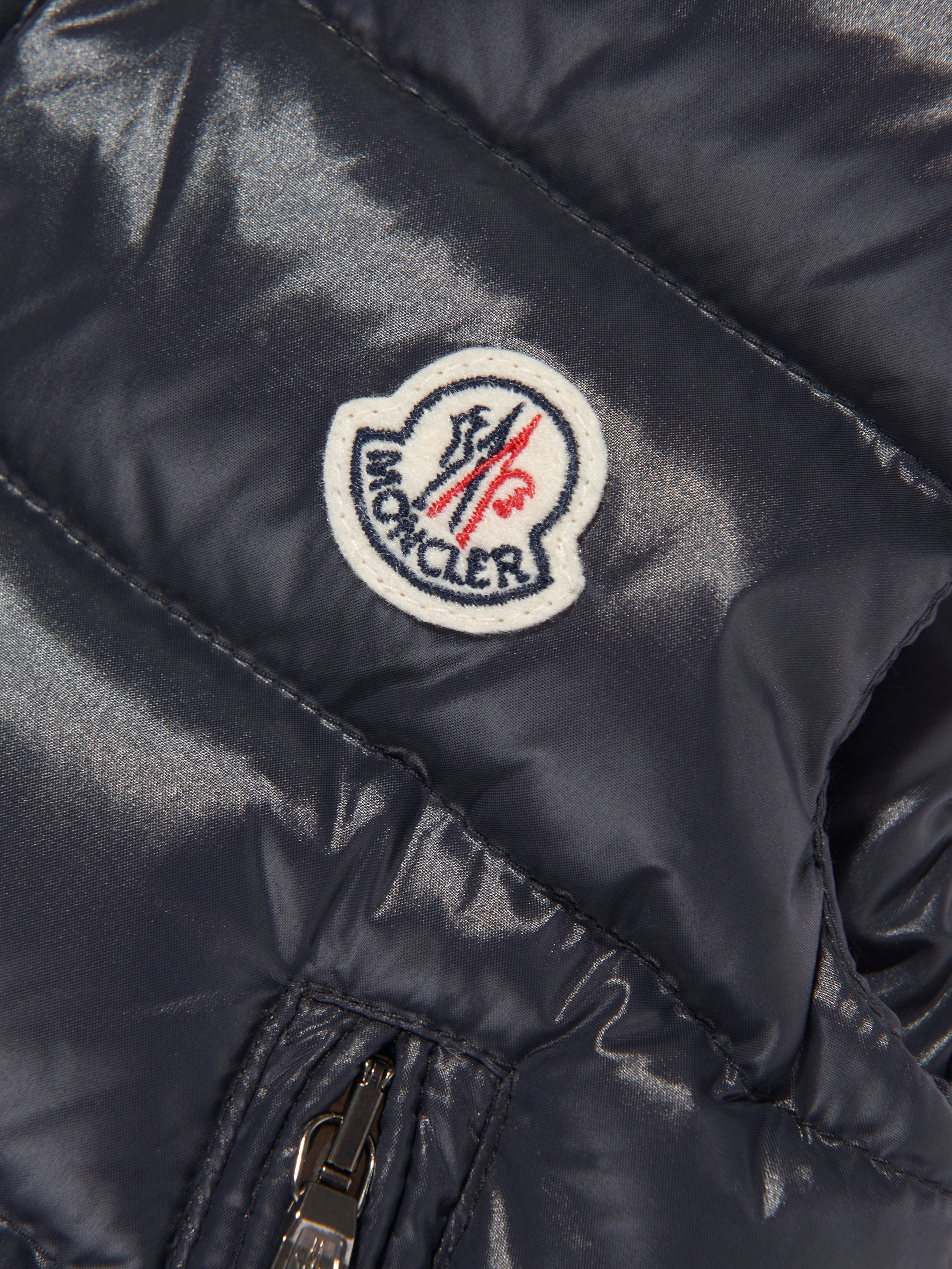 Moncler Enfant Baby Boys Bernard Down Padded Navy Gilet - view 3