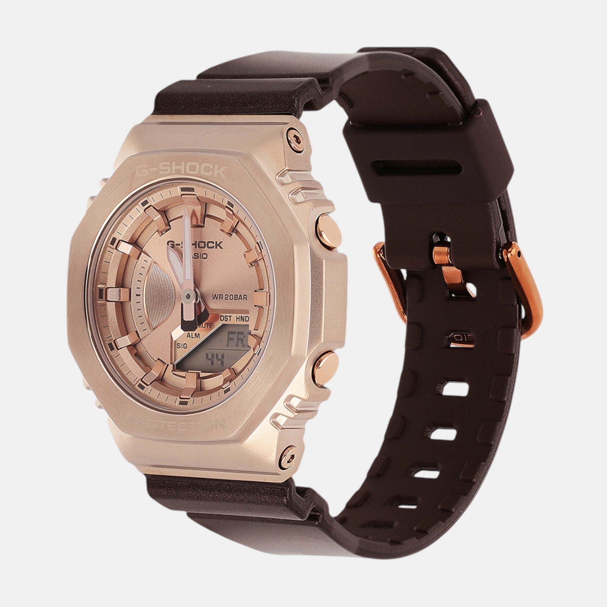 Casio G-Shock Women Quartz Rose Gold Dial Analog-Digital Resin Watch G1574 - view 3