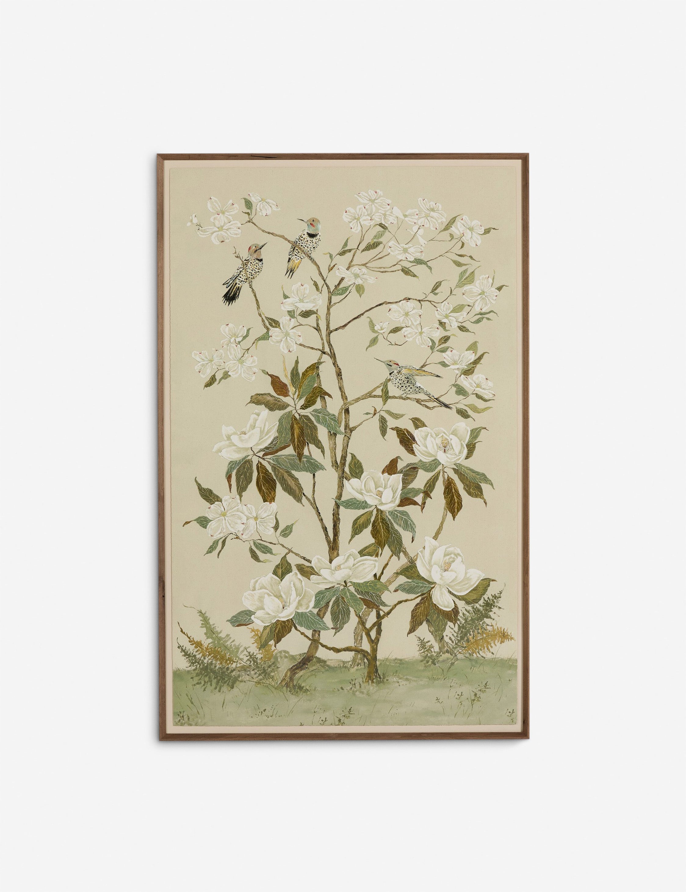 Lulu and Georgia Tan Chinoiserie Wall Art by Laurel-Dawn Latshaw