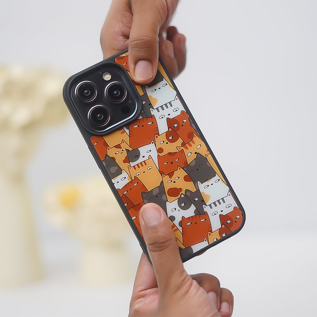 Peeperly Adorable Cute Cat Cluster Case – No Color - view 4