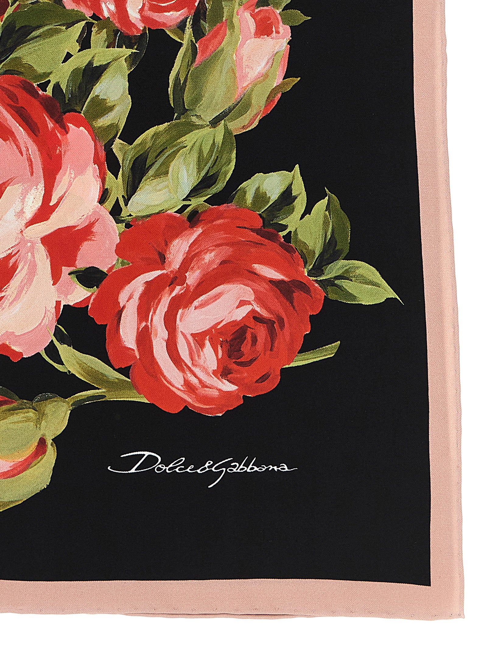 Dolce & Gabbana Bouquet Rose Scarf – 100% silk - view 2
