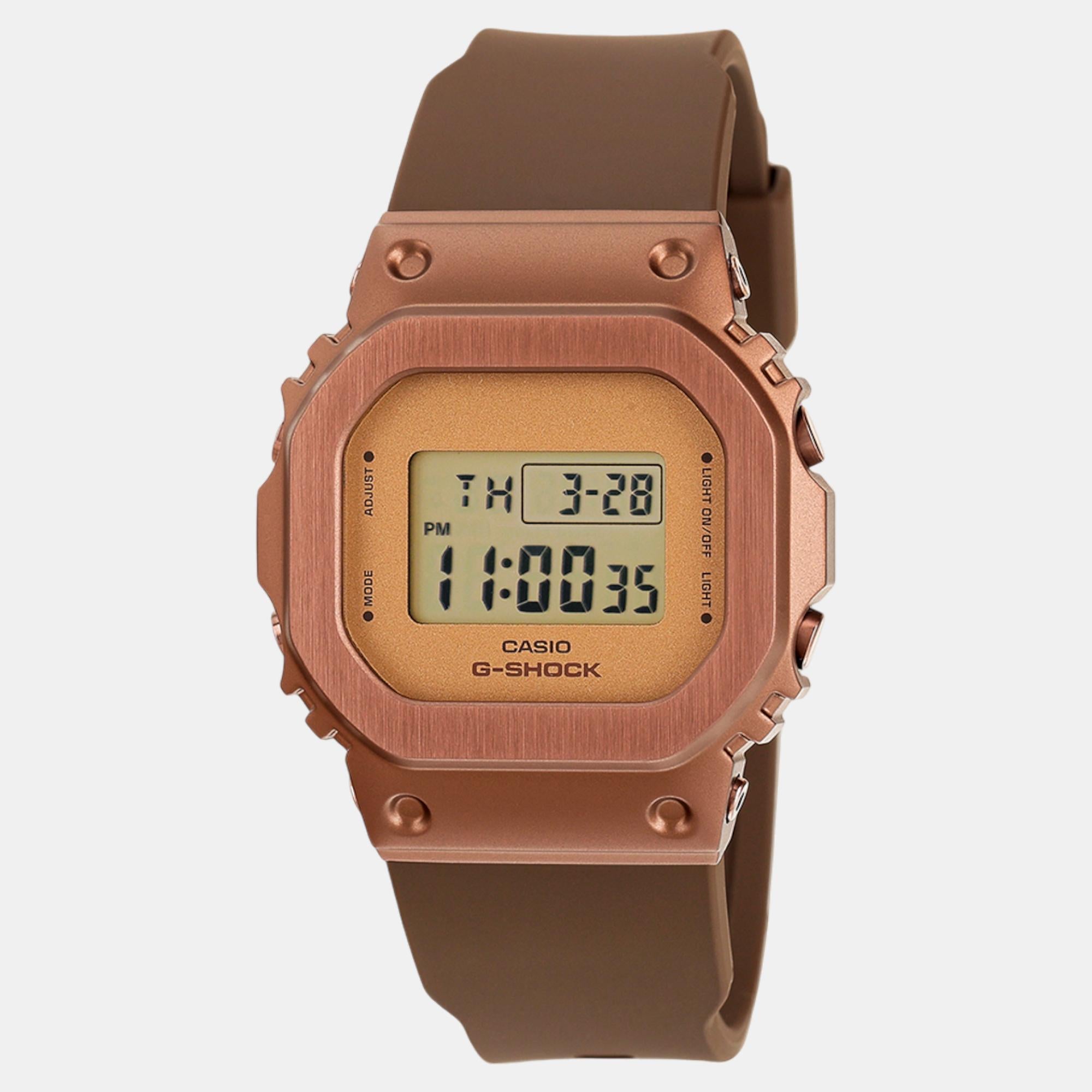 Casio G-Shock Women Quartz Rose Gold Dial Digital Resin Watch G1534