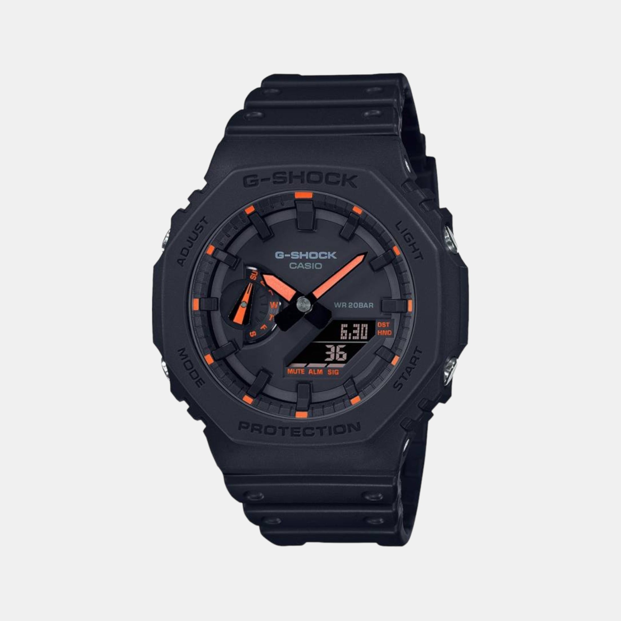 Casio G-Shock Men Quartz Black Dial Analog Resin Watch G1231