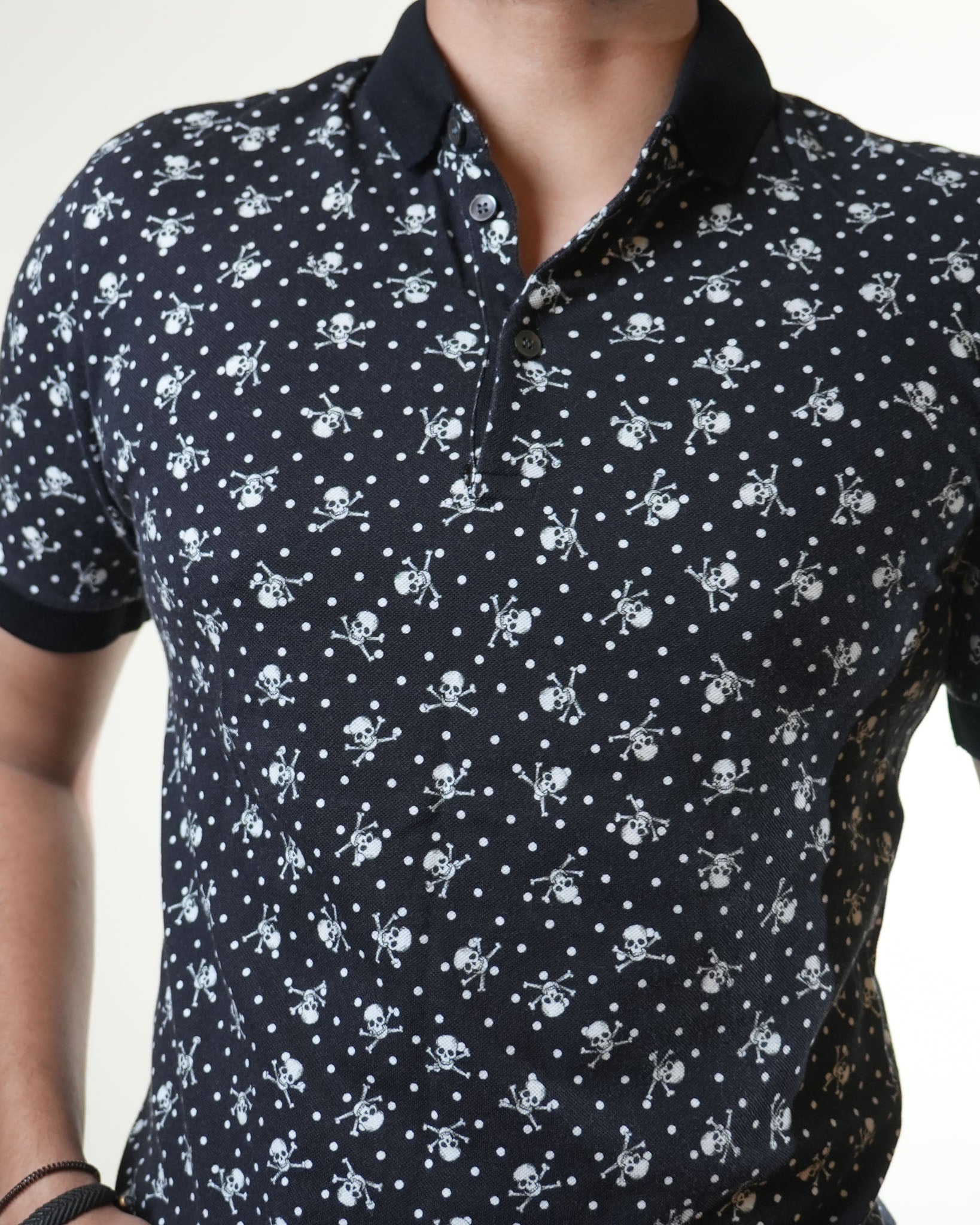 Dolce & Gabbana Skull Printed Black Tee - view 4