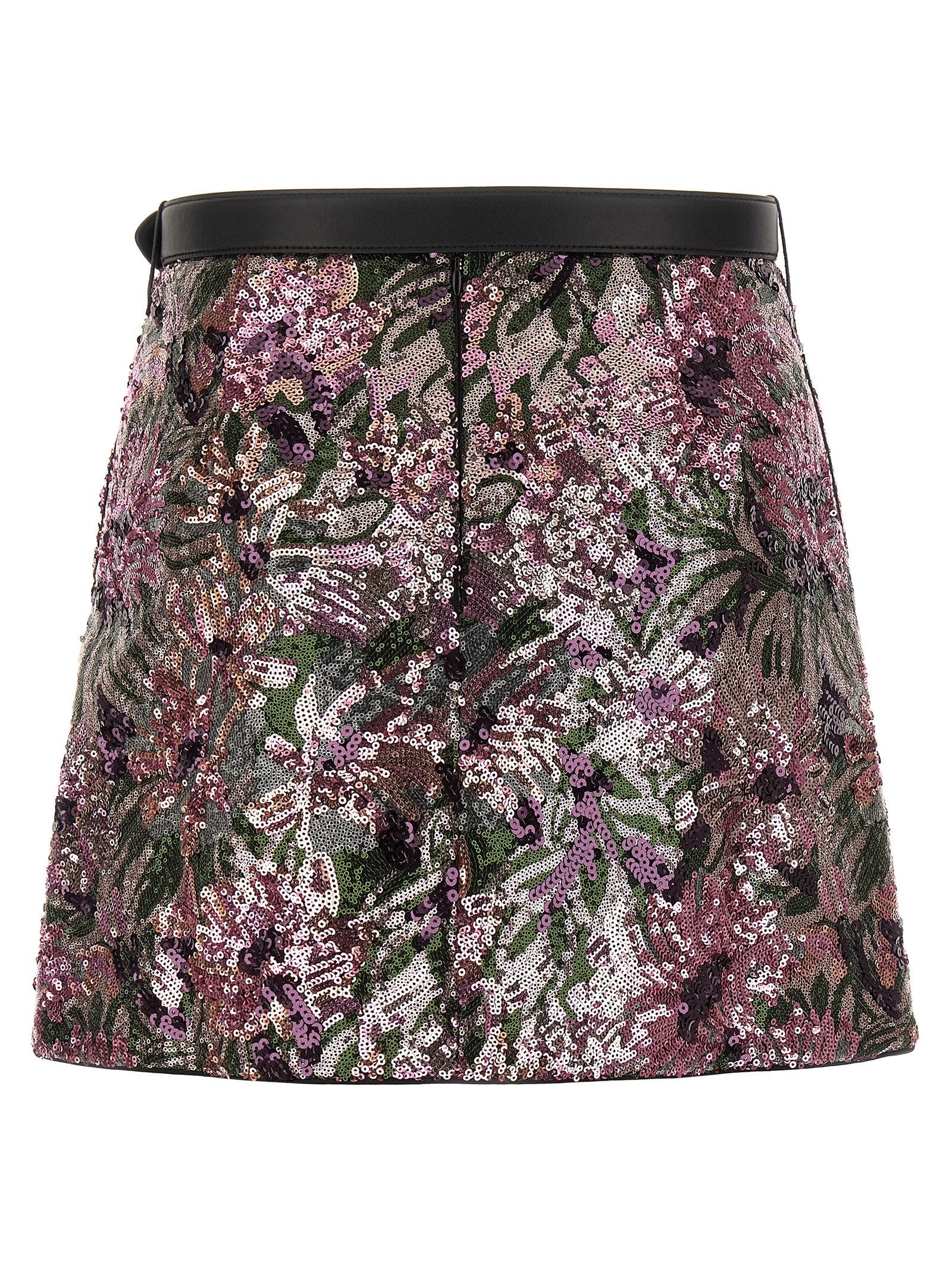 Self-Portrait Floral Sequin Mini Skirt – 100% polyamide - view 2