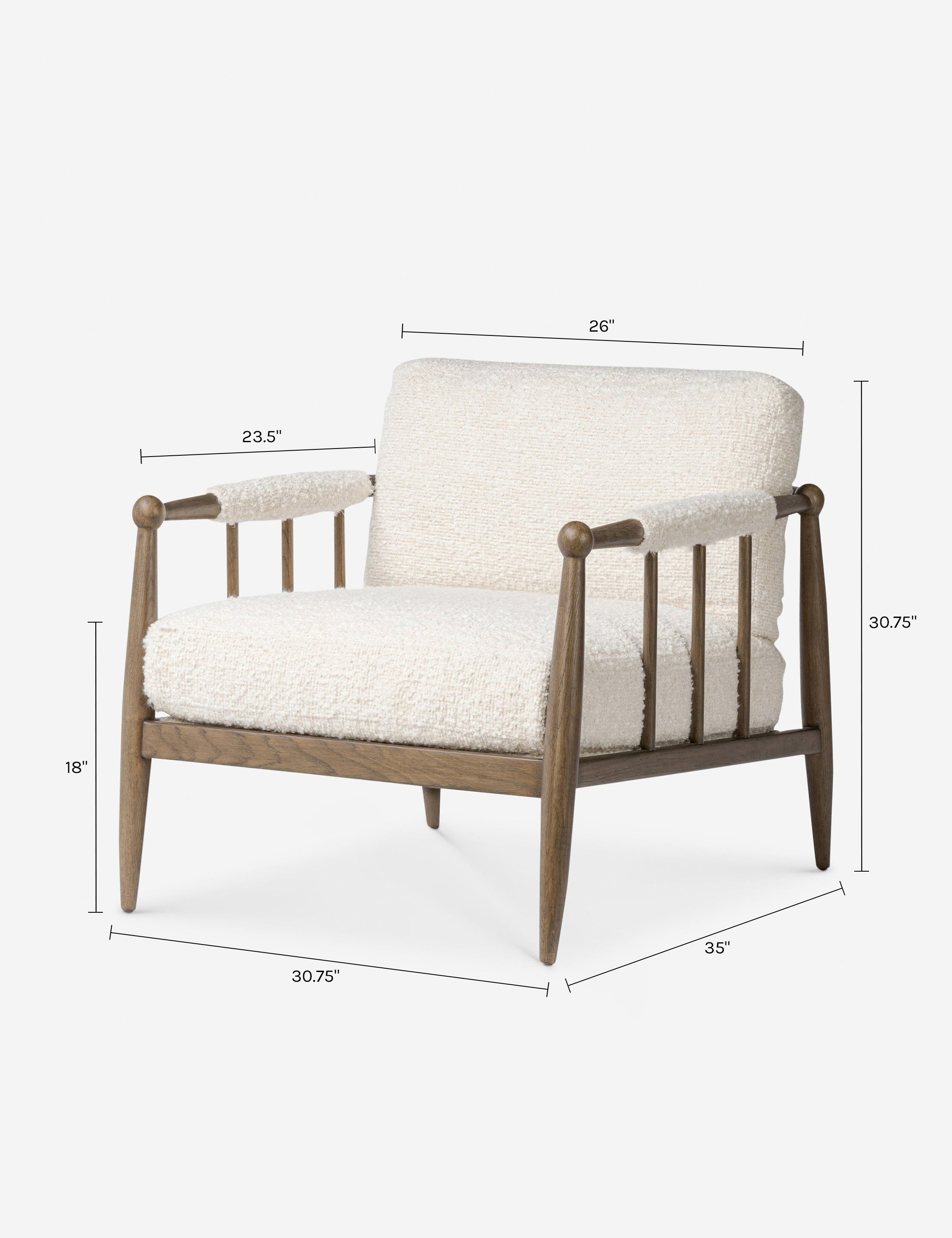 Lulu and Georgia Warren Accent Chair by Amber Lewis x Four Hands - view 15