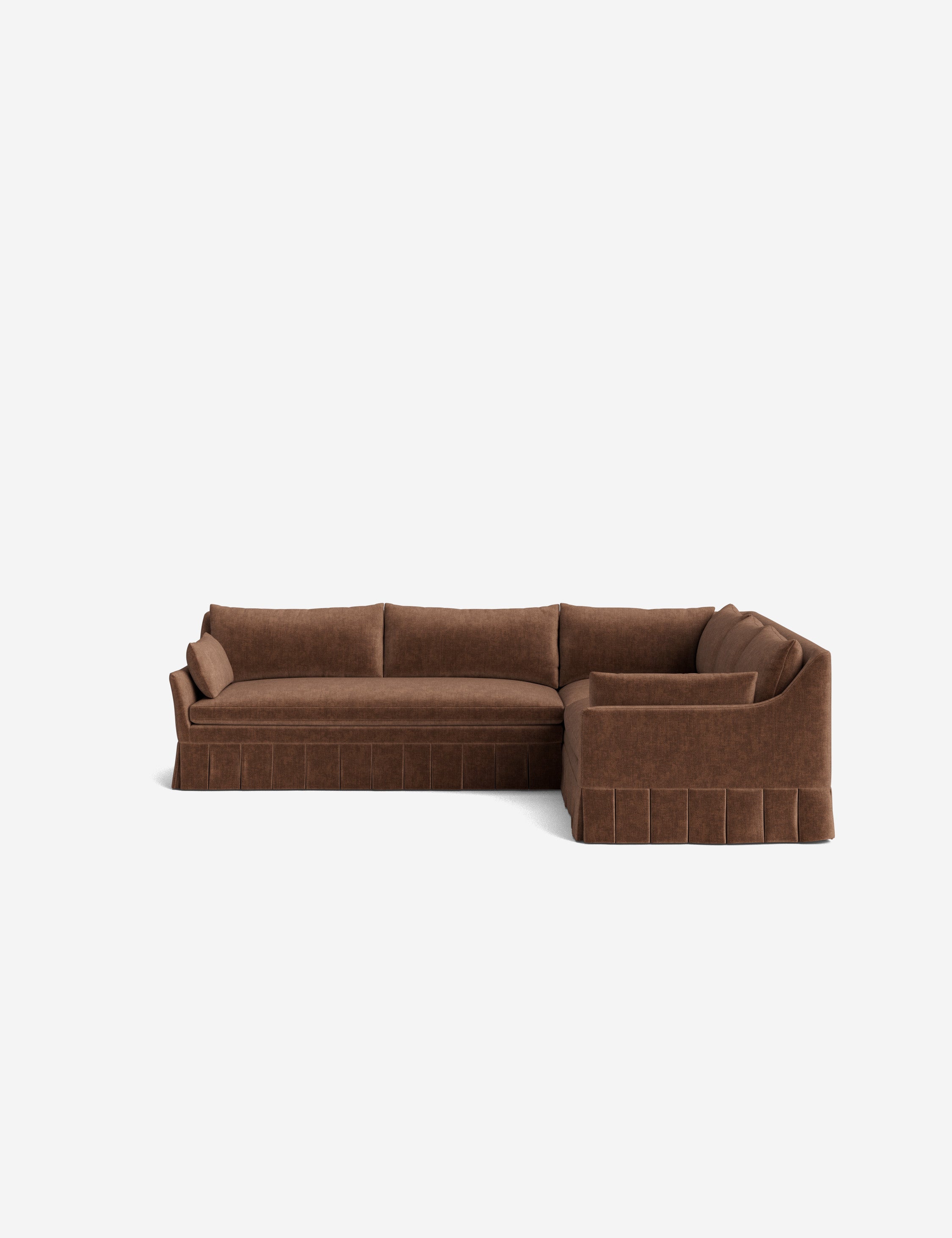 Lulu and Georgia Portola Luxe Depth Pleated Corner Sectional Sofa - view 182