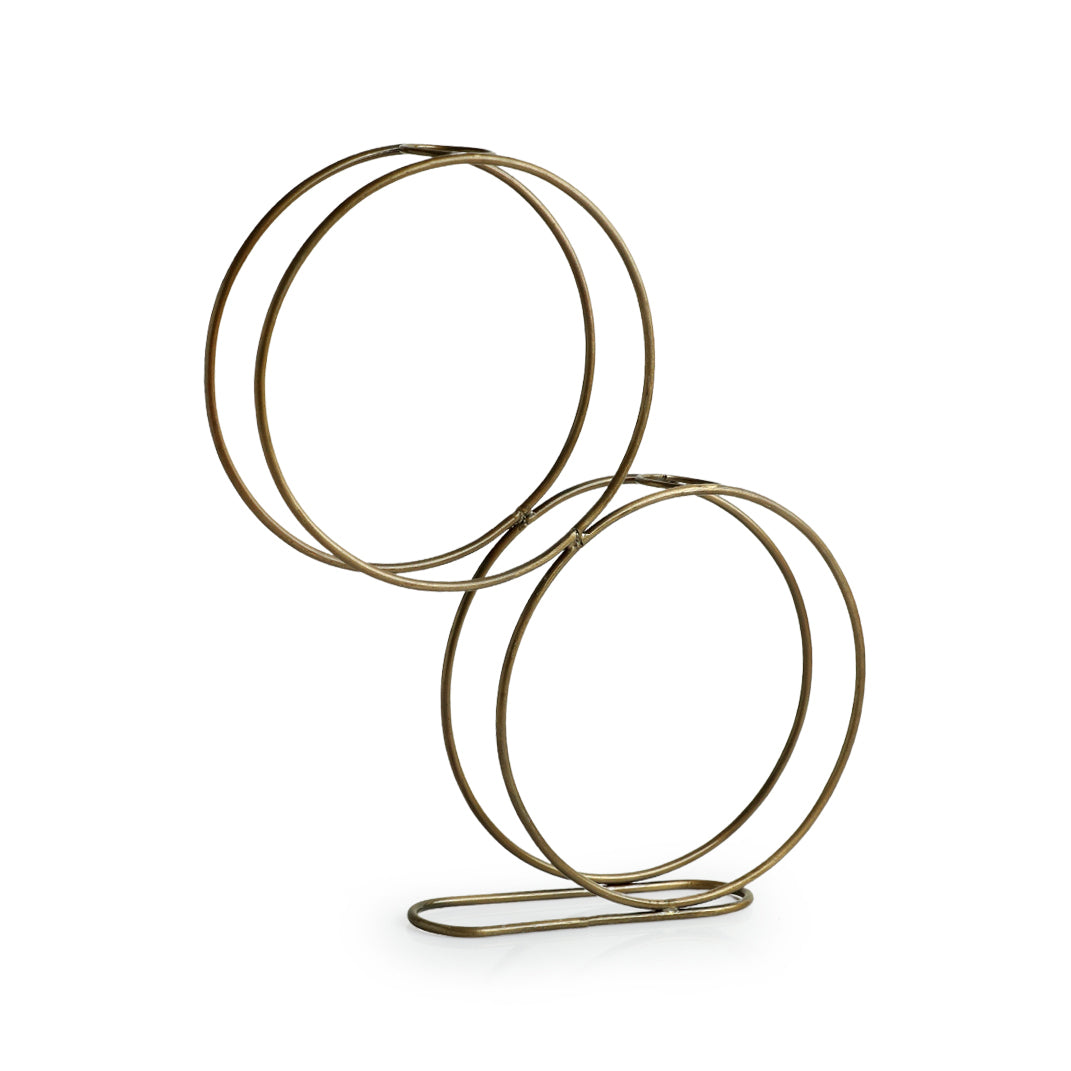 EXCLUSIVELANE 'Modern Glass Garden' Test Tube Table Planter/Vases (13 Inch, Golden) - view 3