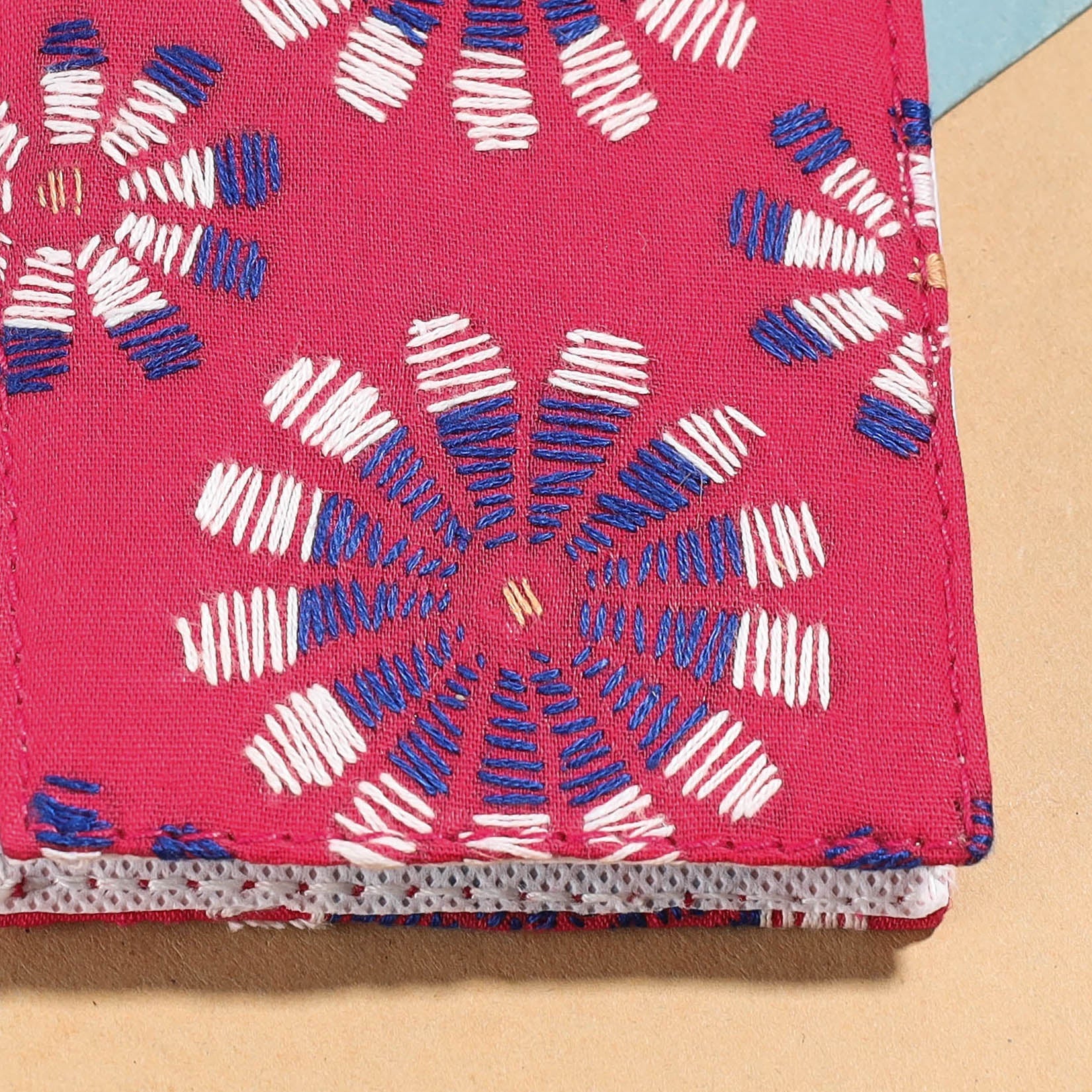 ASALKAAR Bengal Kantha Work Handcrafted Notepad (4 x 3 in) - view 2