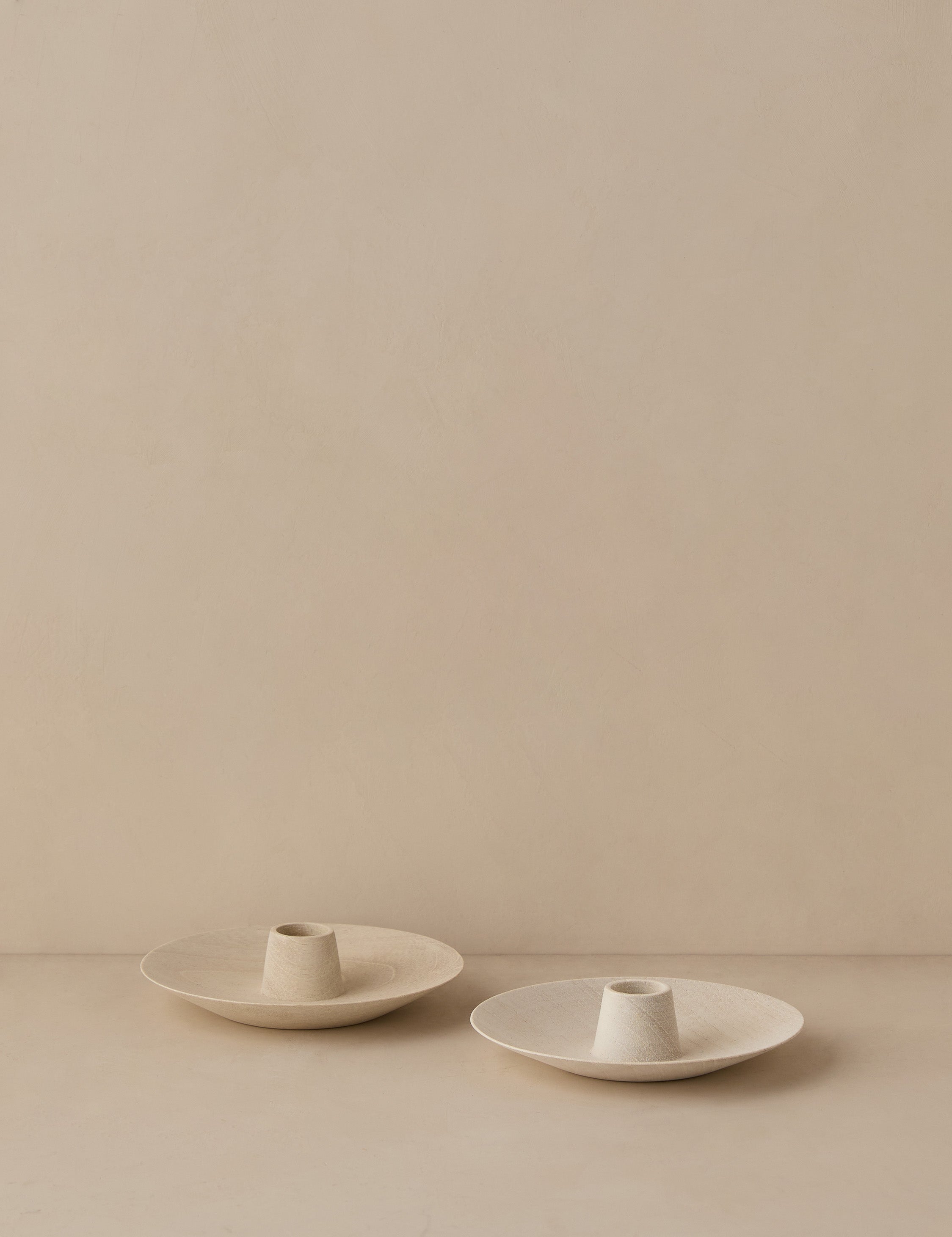 Lulu and Georgia Round Taper Candle Holders (Set of 2) by Itza Wood - view 2