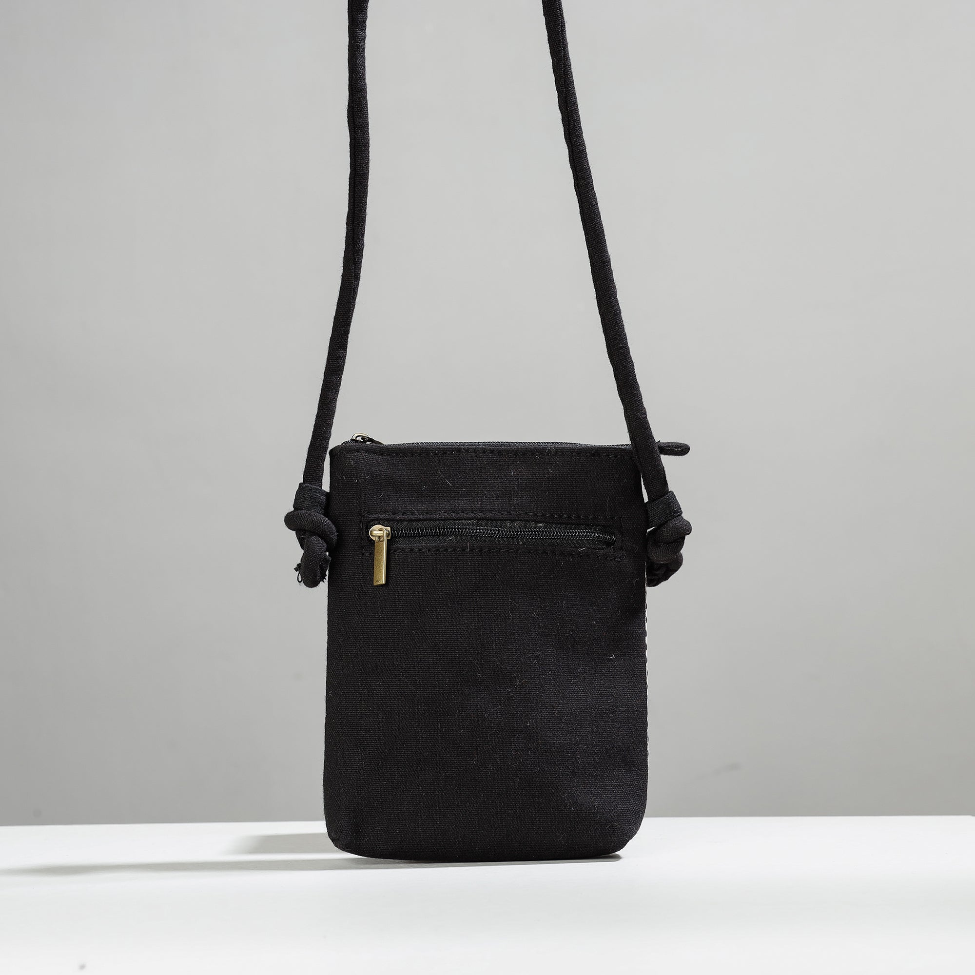 RANGILA DHAGA Black - Hand Embroidered Sling Bag - view 3