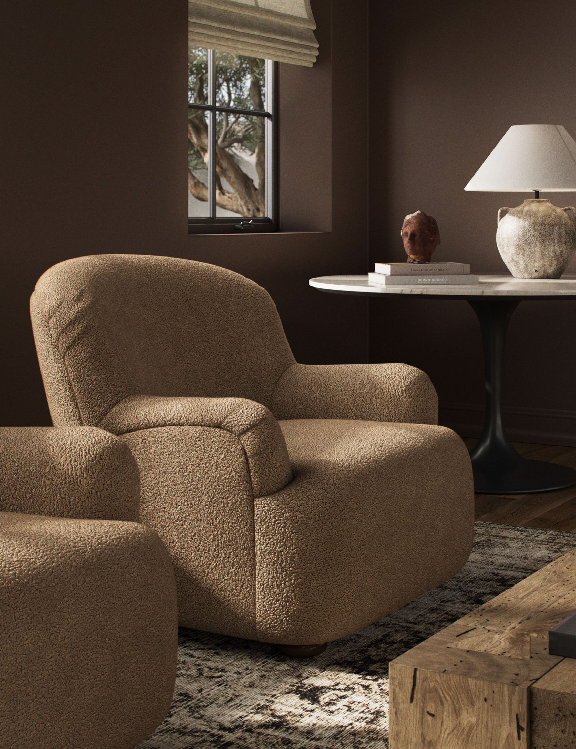 Lulu and Georgia Preston Swivel Accent Chair - view 3