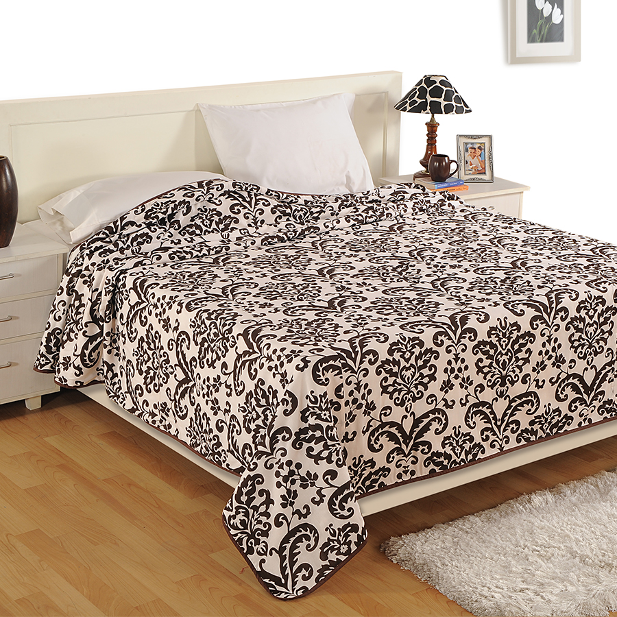 Swayam India Black Motifs Dohars- Valley Of Flower- Swayam 9009 - view 2