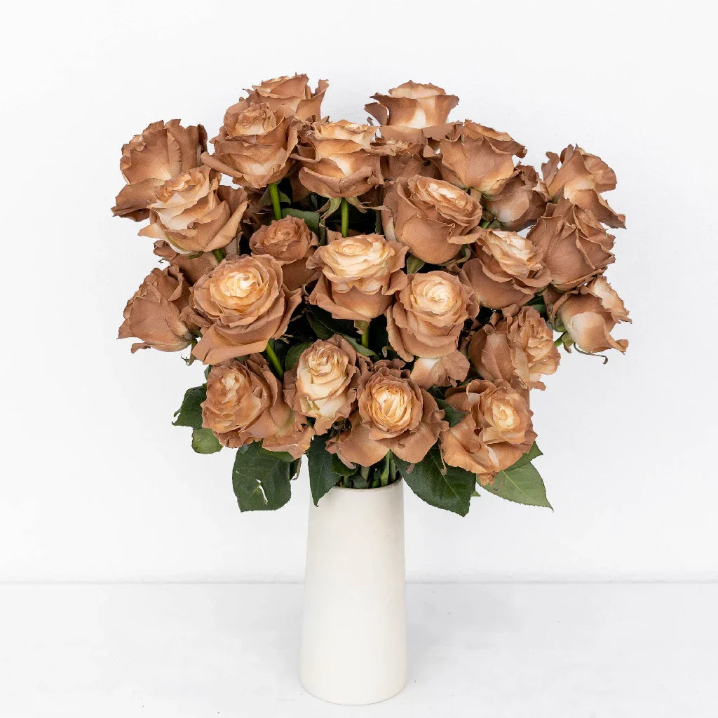 FiftyFlowers Mocha Brown Tinted Roses - view 2