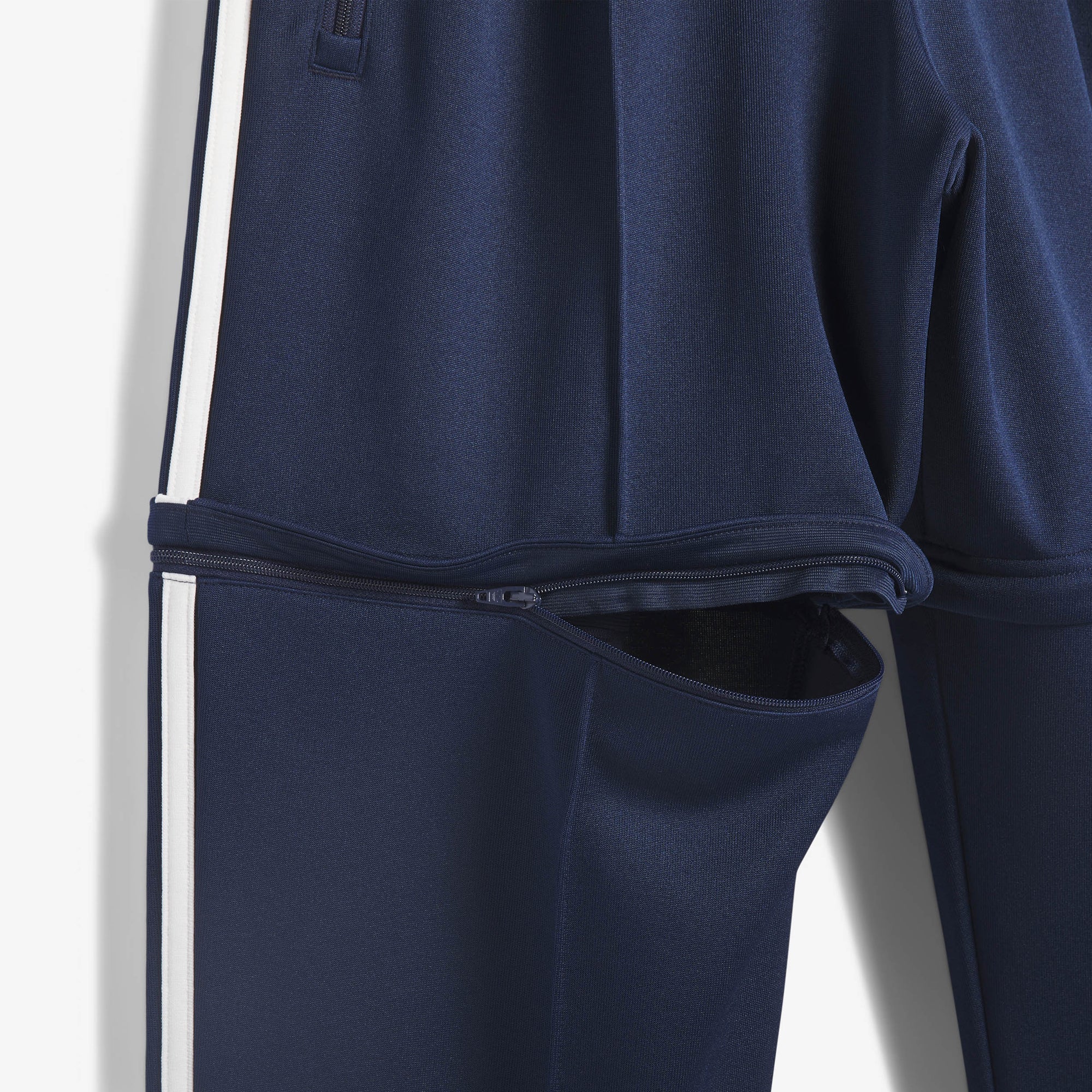 Adidas Originals | POP BECKENBAUER TRACK PANTS { COLLEGIATE NAVY/CHALK WHITE - view 3