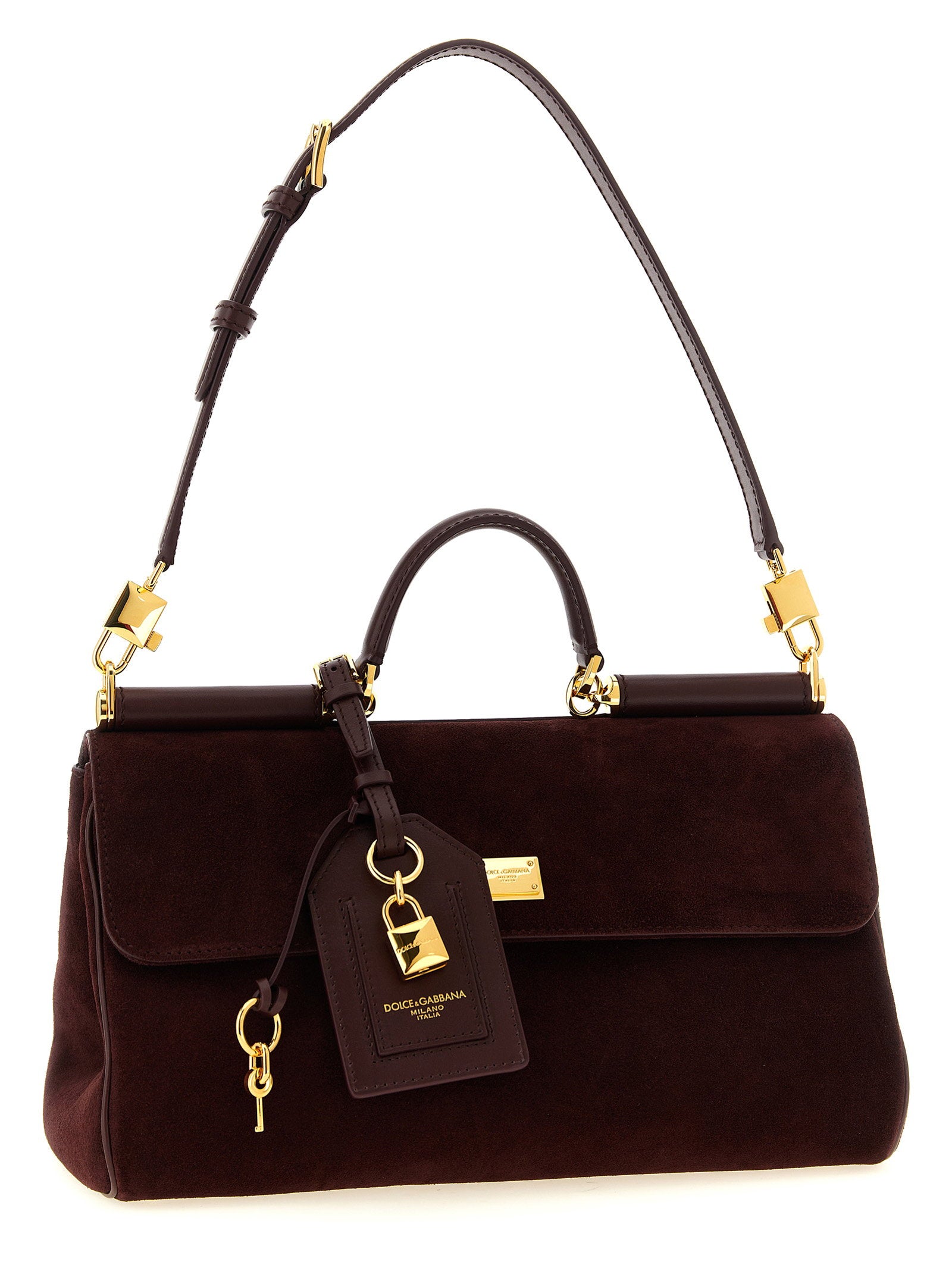Dolce & Gabbana Medium Suede My Sicily Handbag - view 3