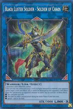 Yu-Gi-Oh! Black Luster Soldier - Soldier of Chaos - MAMA-EN073 - Pharaoh Secret Rare - 1st Edition