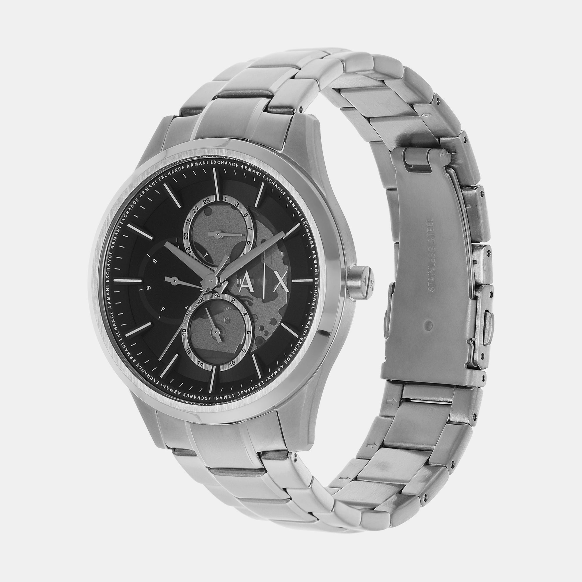 Armani Exchange Dante Men Quartz Black Dial Chronograph Stainless Steel Watch AX1873 - view 3