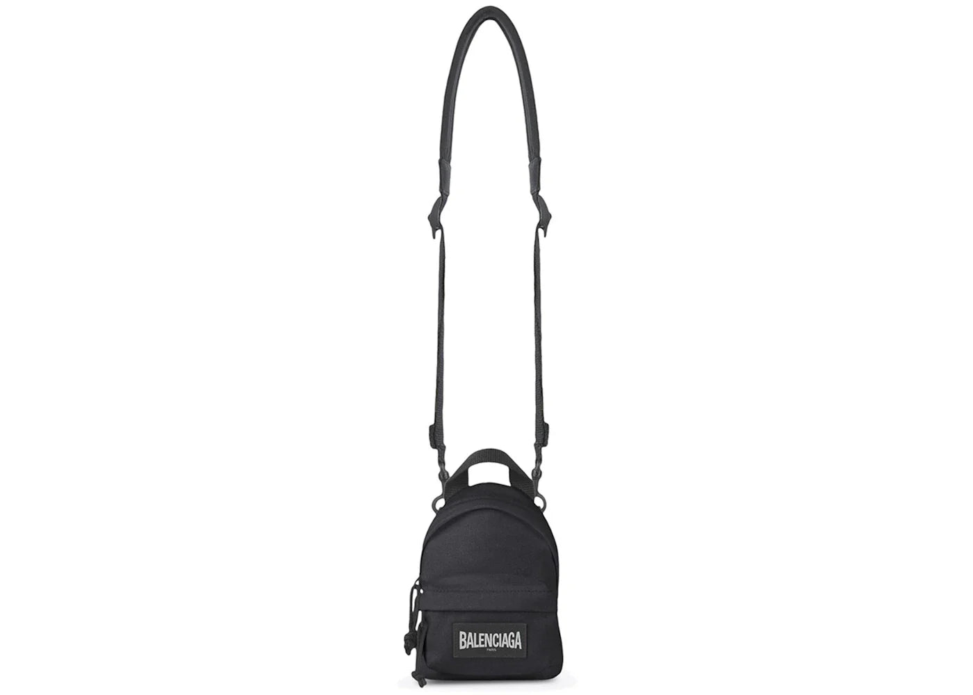 Balenciaga Oversized Crossbody Backpack Mini Black - view 3