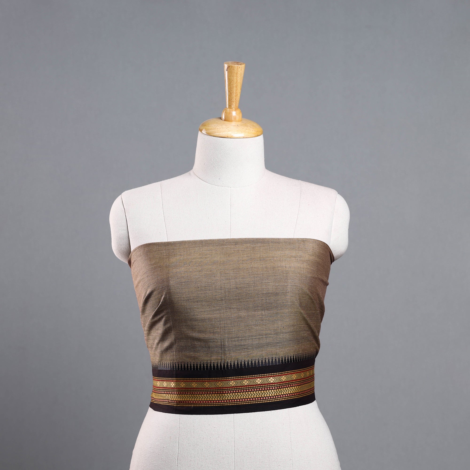 NOORI BAZAR Brown - Dharwad Cotton Blouse Piece 40