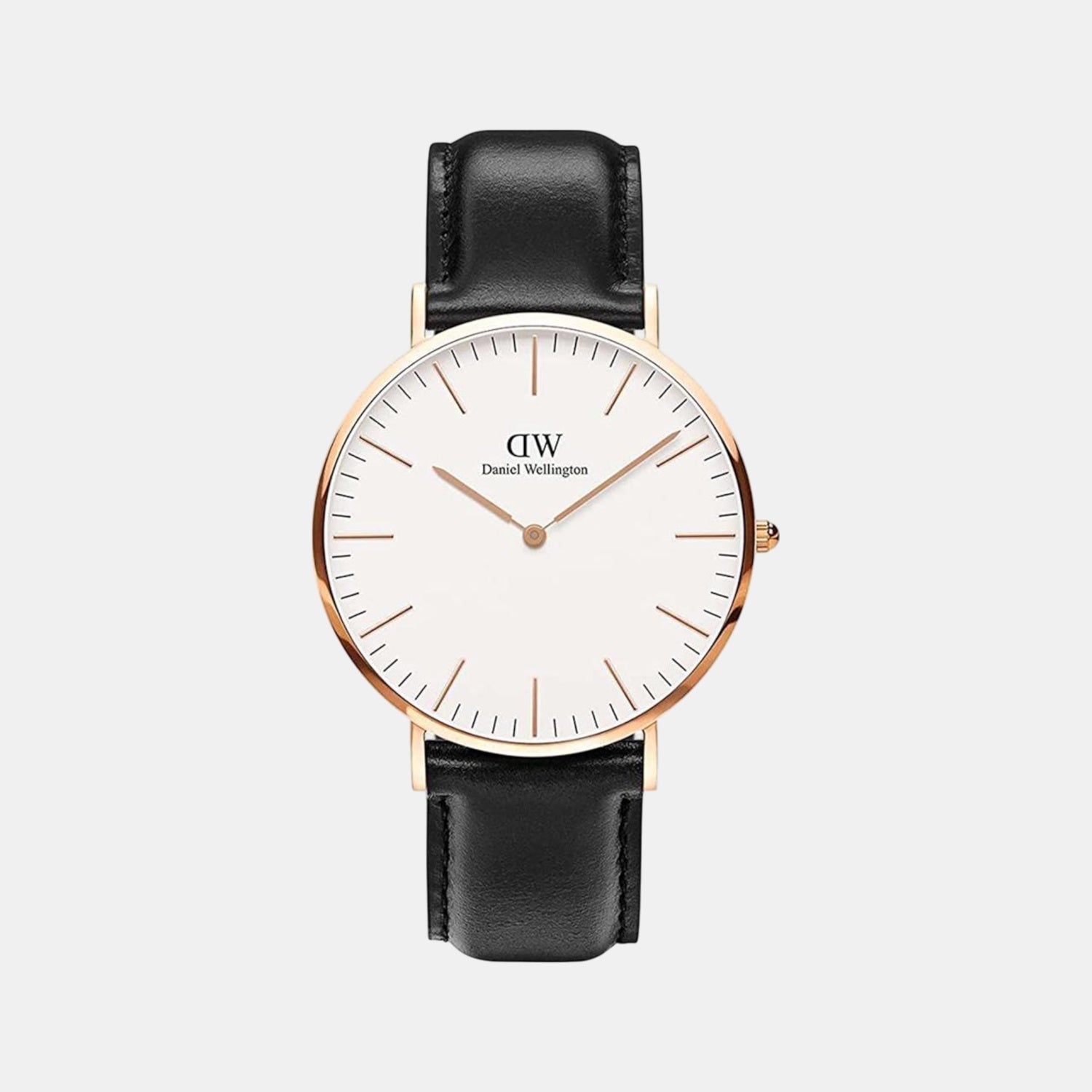 Daniel Wellington Classic Men Quartz White Dial Analog Leather Watch DW00100007K