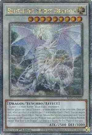 Yu-Gi-Oh! Blue-Eyes Spirit Dragon - RA02-EN030 - Quarter Century Secret Rare - 1st Edition