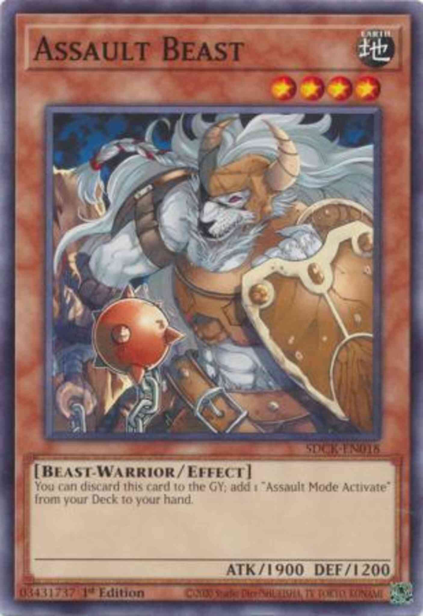 Yu-Gi-Oh! Assault Beast - SDCK-EN018 - Common - 1st Edition