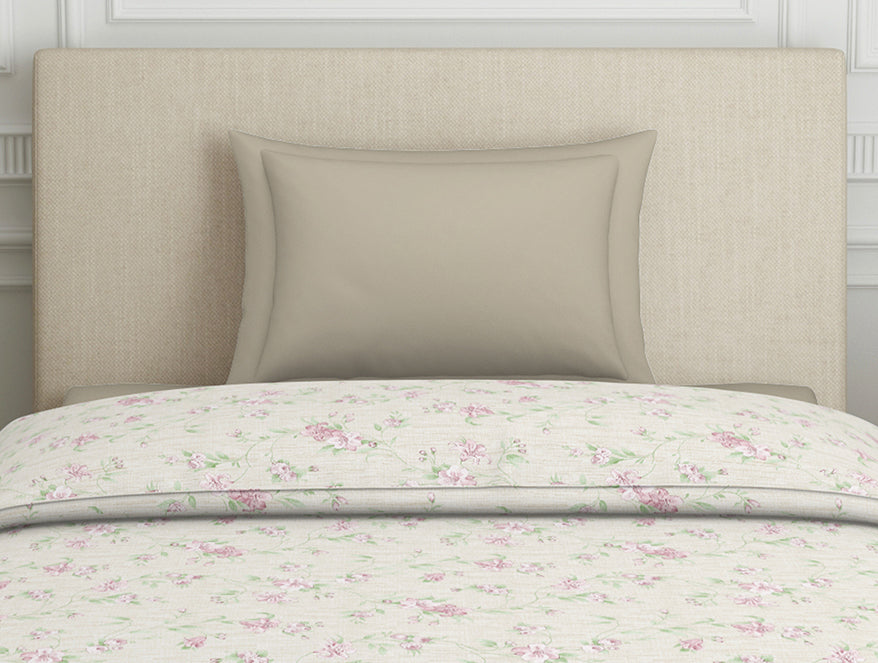 Spaces India Gloral Pink Polycotton Quilt Single Harmony - By Welspun - view 4