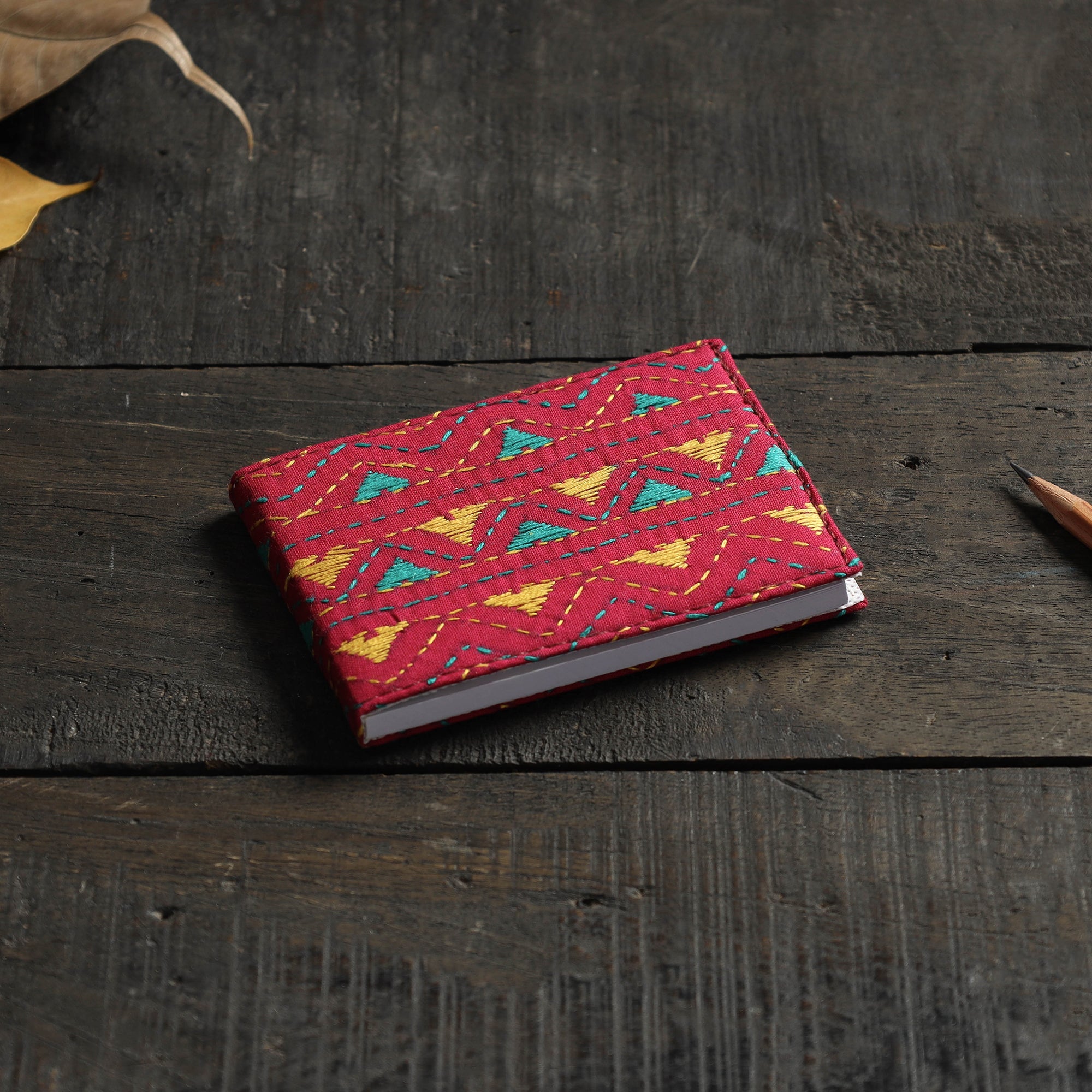 ASALKAAR Bengal Kantha Work Handcrafted Notepad (4 x 3 in)