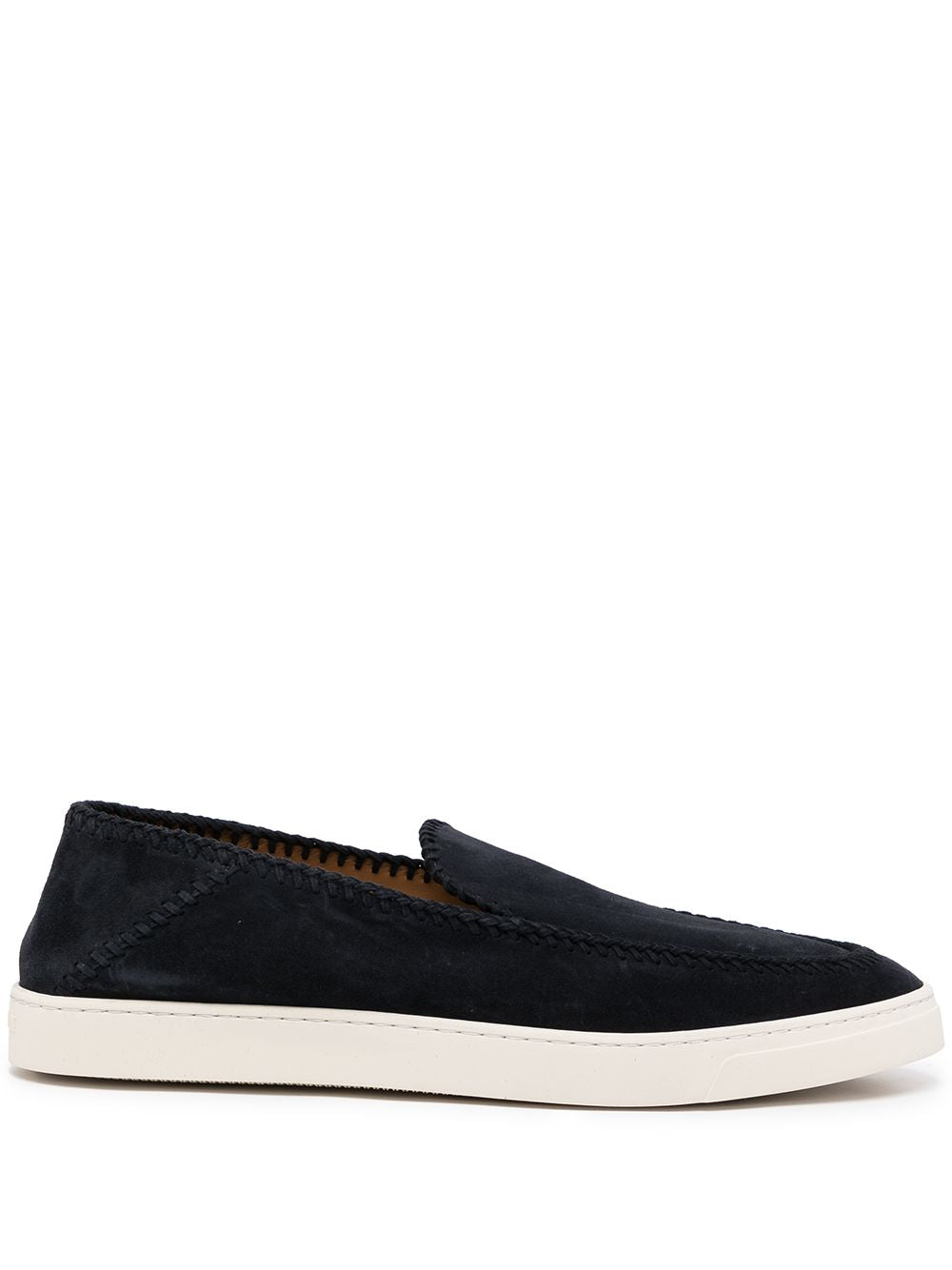 Giorgio Armani Leather slip-on sneakers – Calf Leather 100%
