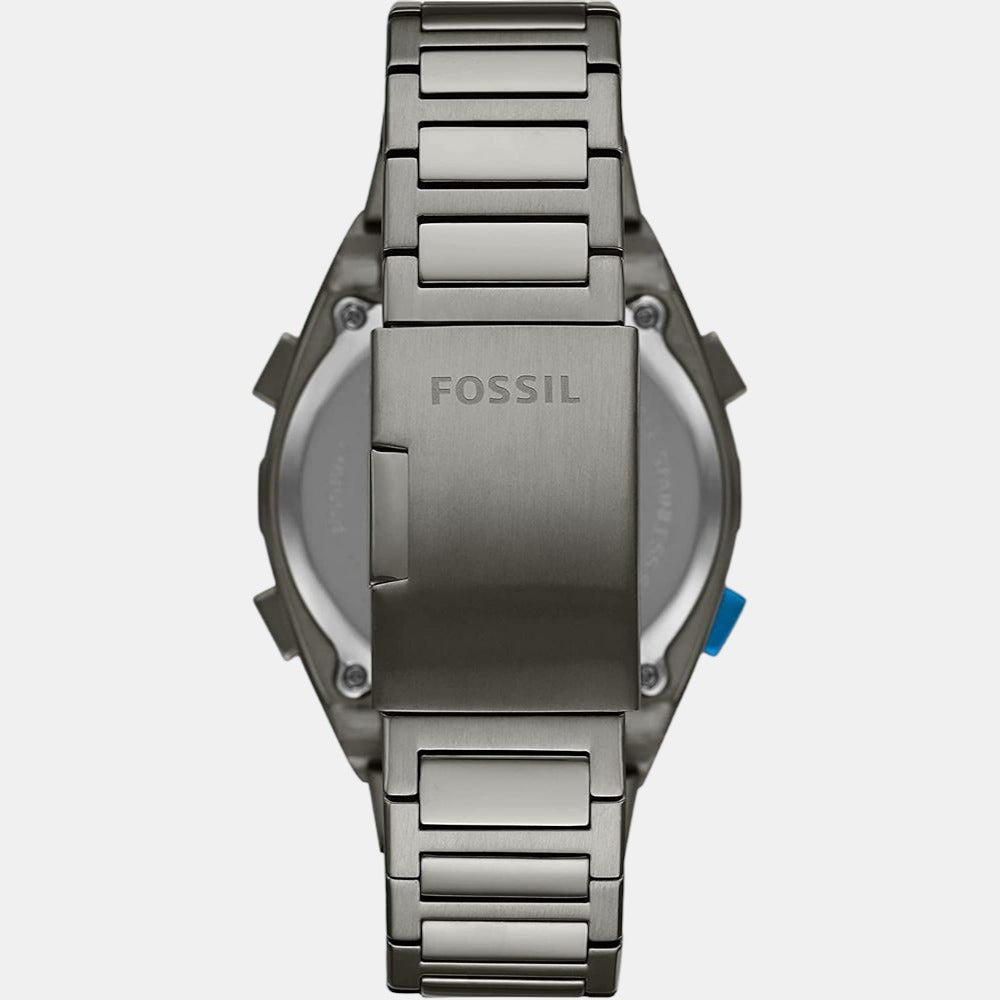 Fossil Everett Men Automatic Black Dial Digital Stainless Steel Watch FS5861 - view 2
