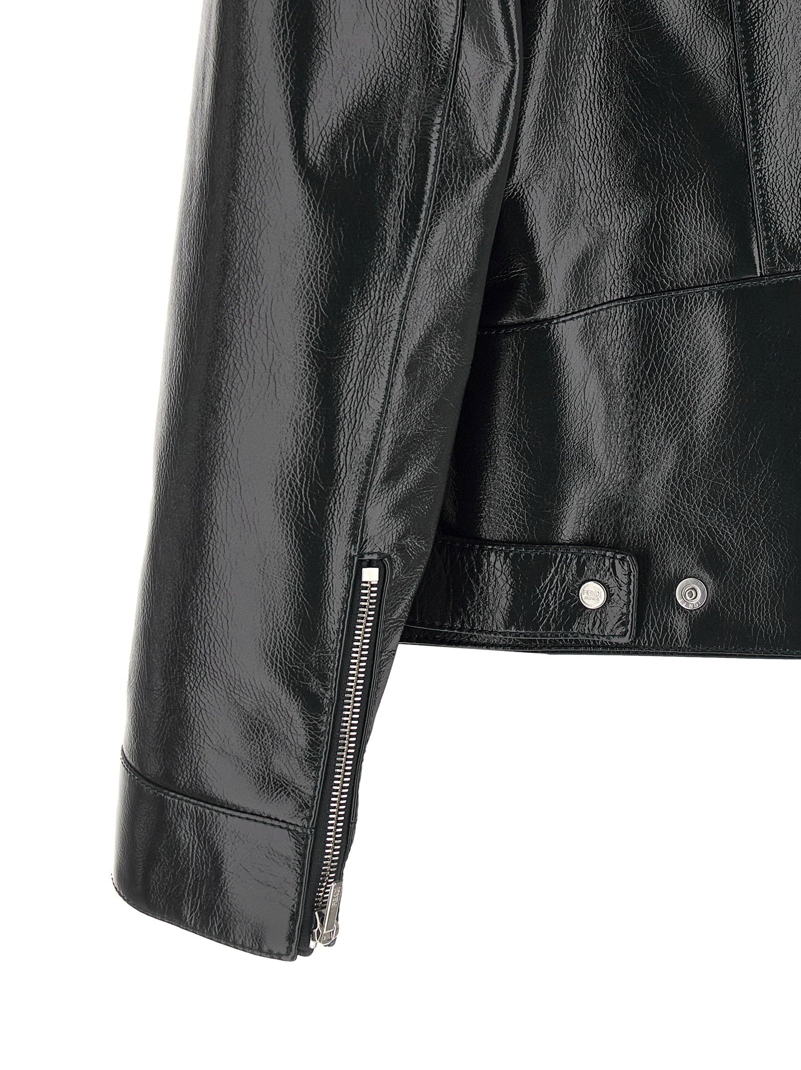 Fendi Lacquered Leather Blouson - view 4
