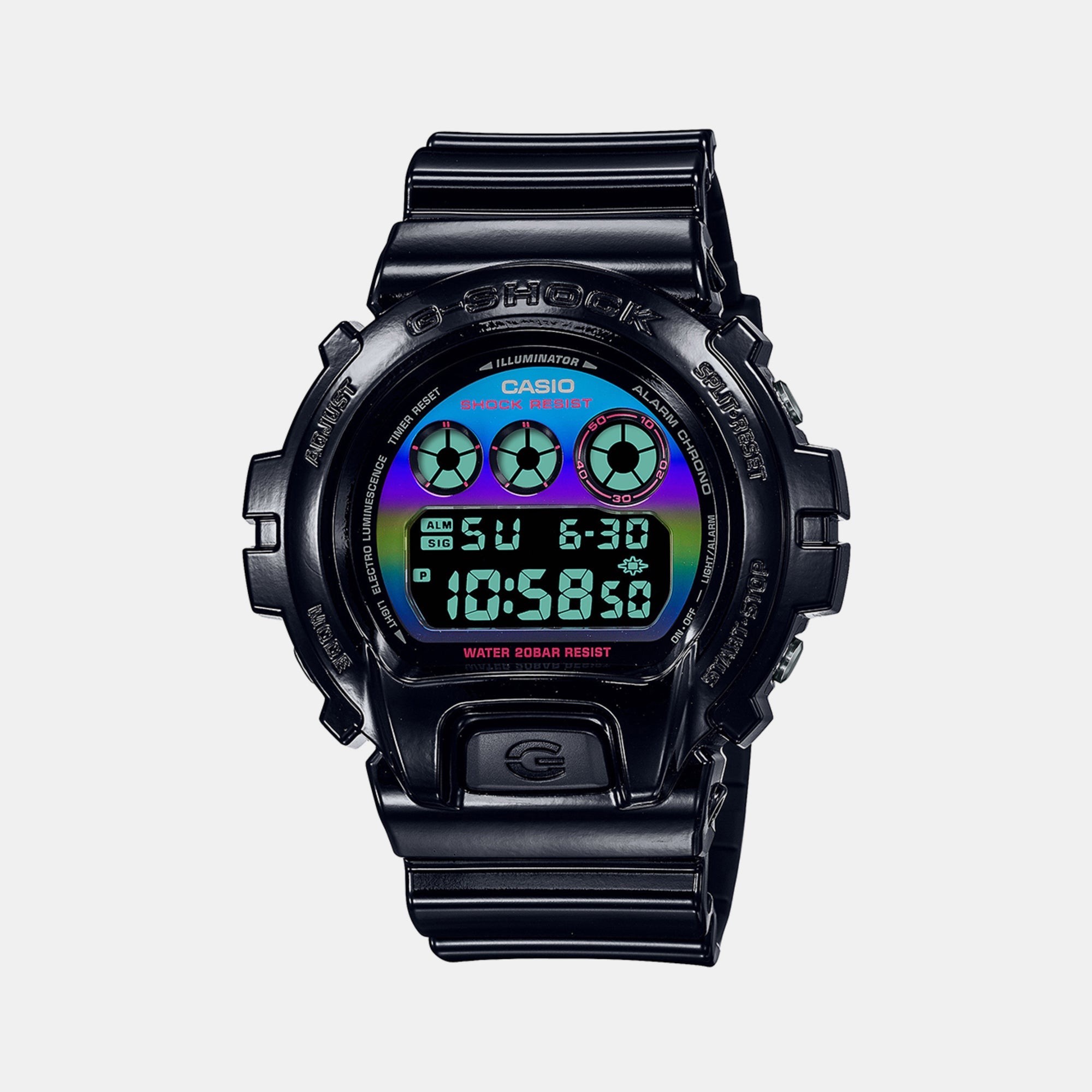 Casio G-Shock Men Quartz Two Tone Dial Digital Resin Watch G1363