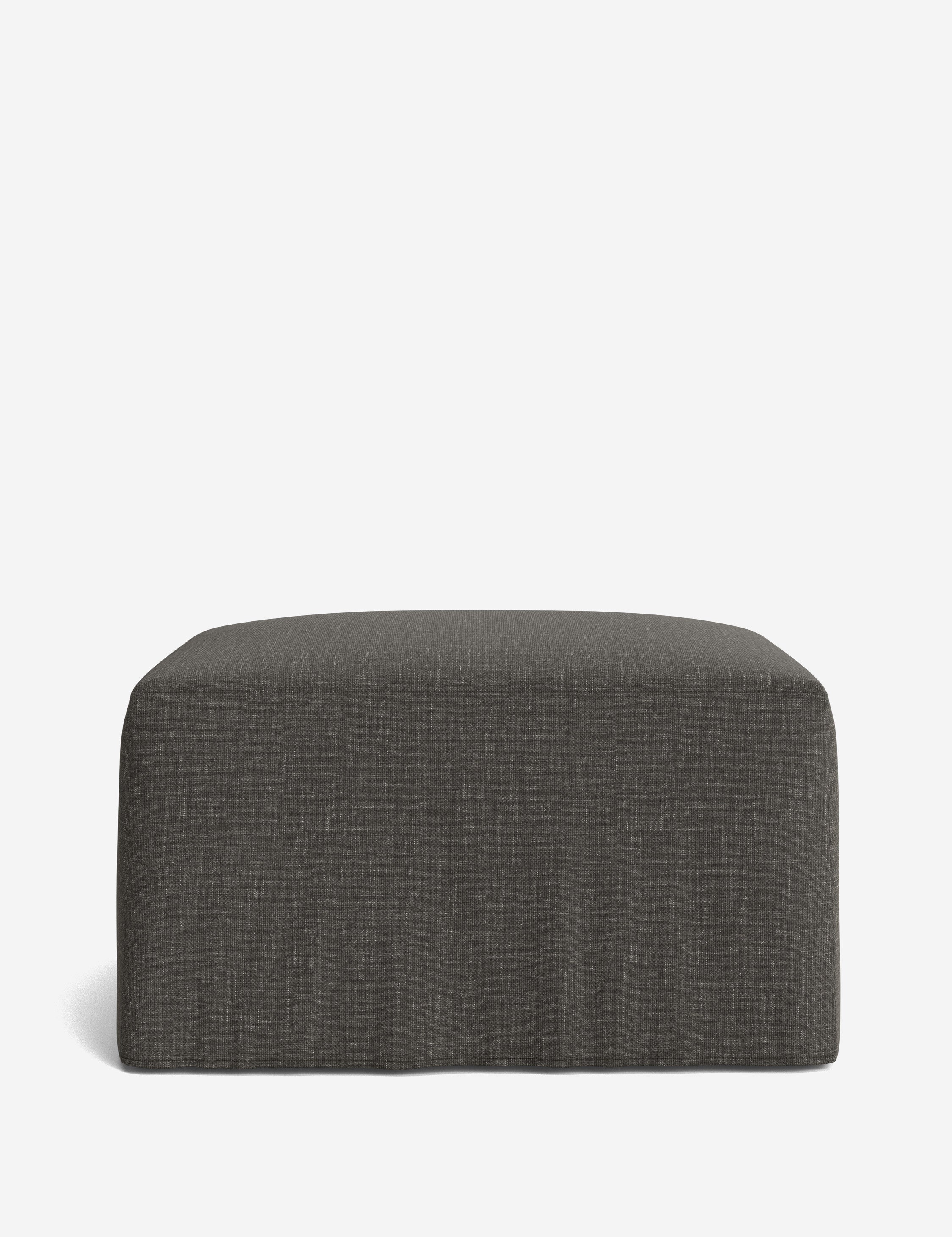 Lulu and Georgia Portola Slipcover Ottoman - view 37