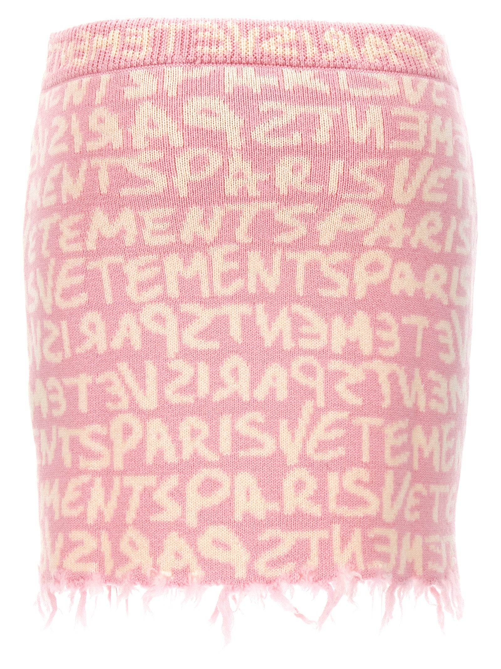 Vetements Graffiti Monogram Skirt – 100% merino wool - view 2
