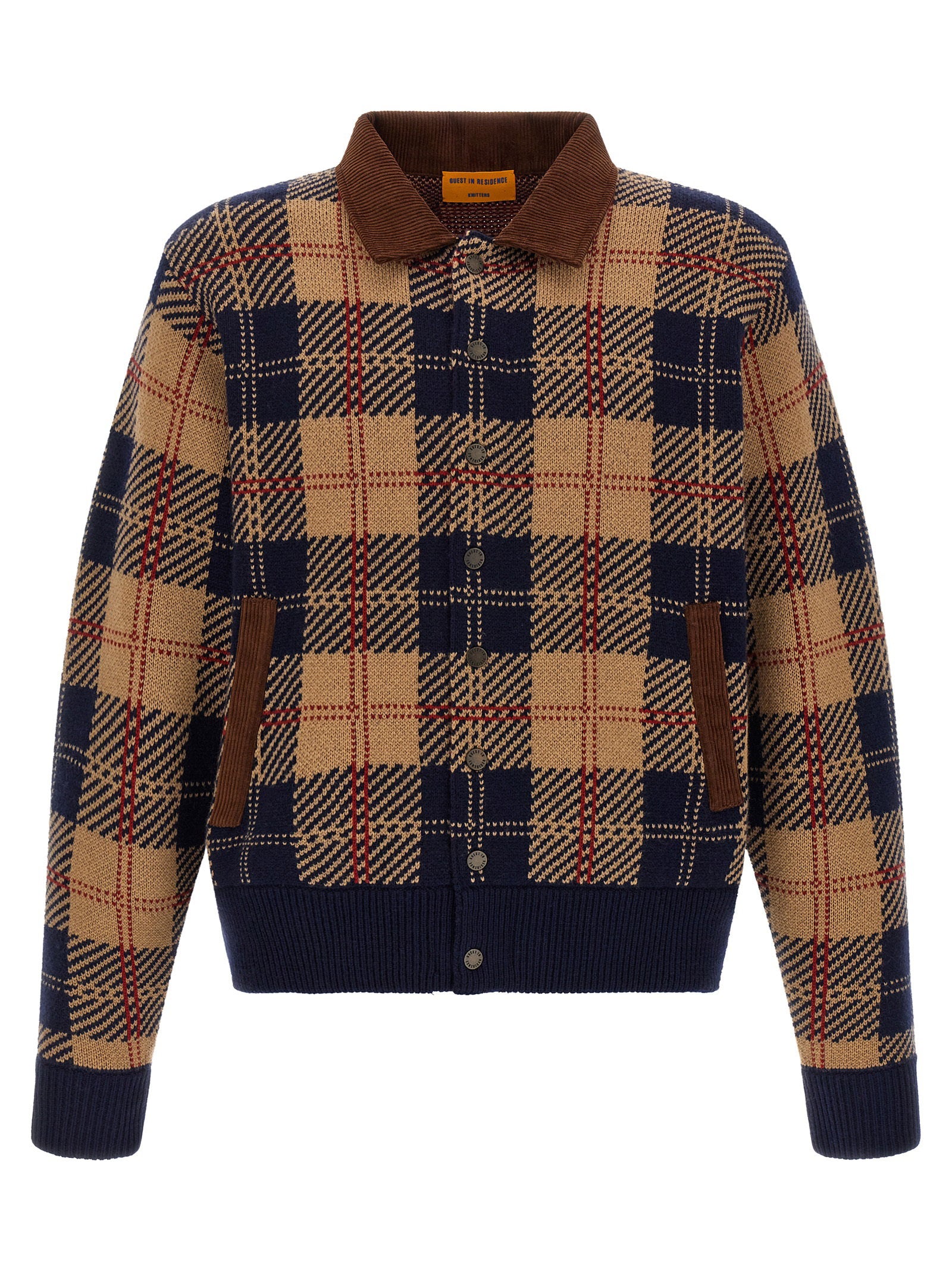 Guest In Residence Tartan Bomber Jacket – 70% wool 30% cachemire