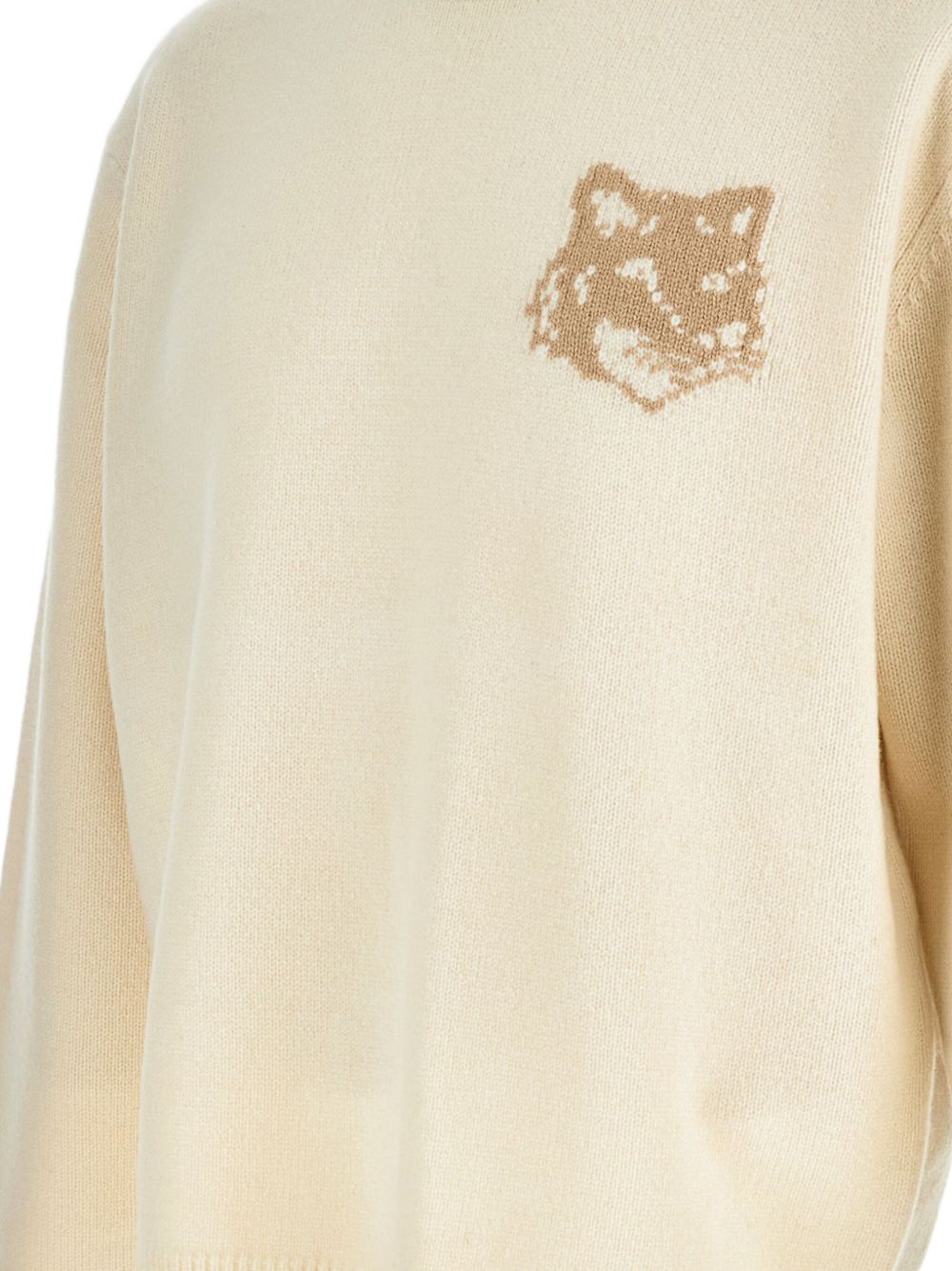Maison Kitsuné Fox Head-intarsia sweater – Wool 100% - view 3