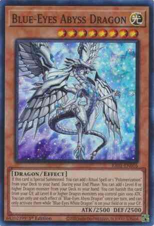 Yu-Gi-Oh! Blue-Eyes Abyss Dragon - RA01-EN016 - Super Rare - 1st Edition