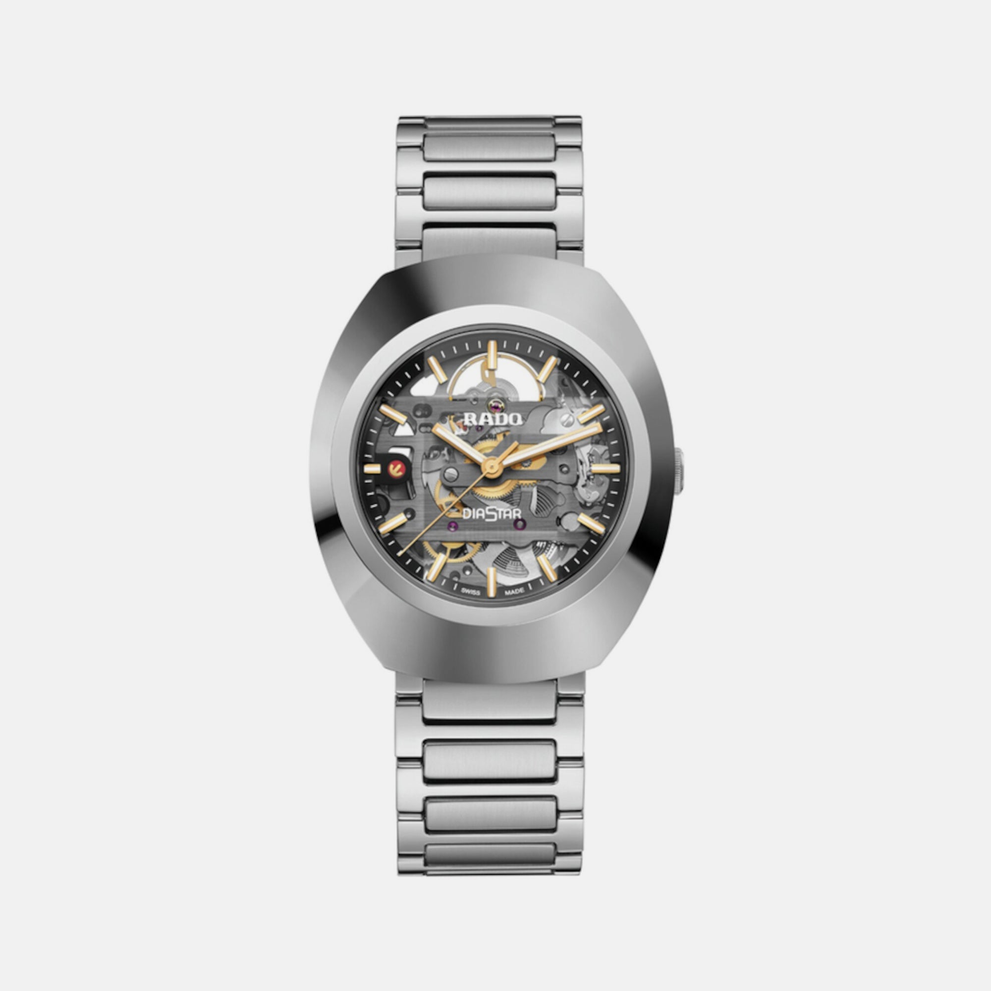 Rado Diastar Unisex Automatic Black Dial Analog Stainless Steel Watch R12162153