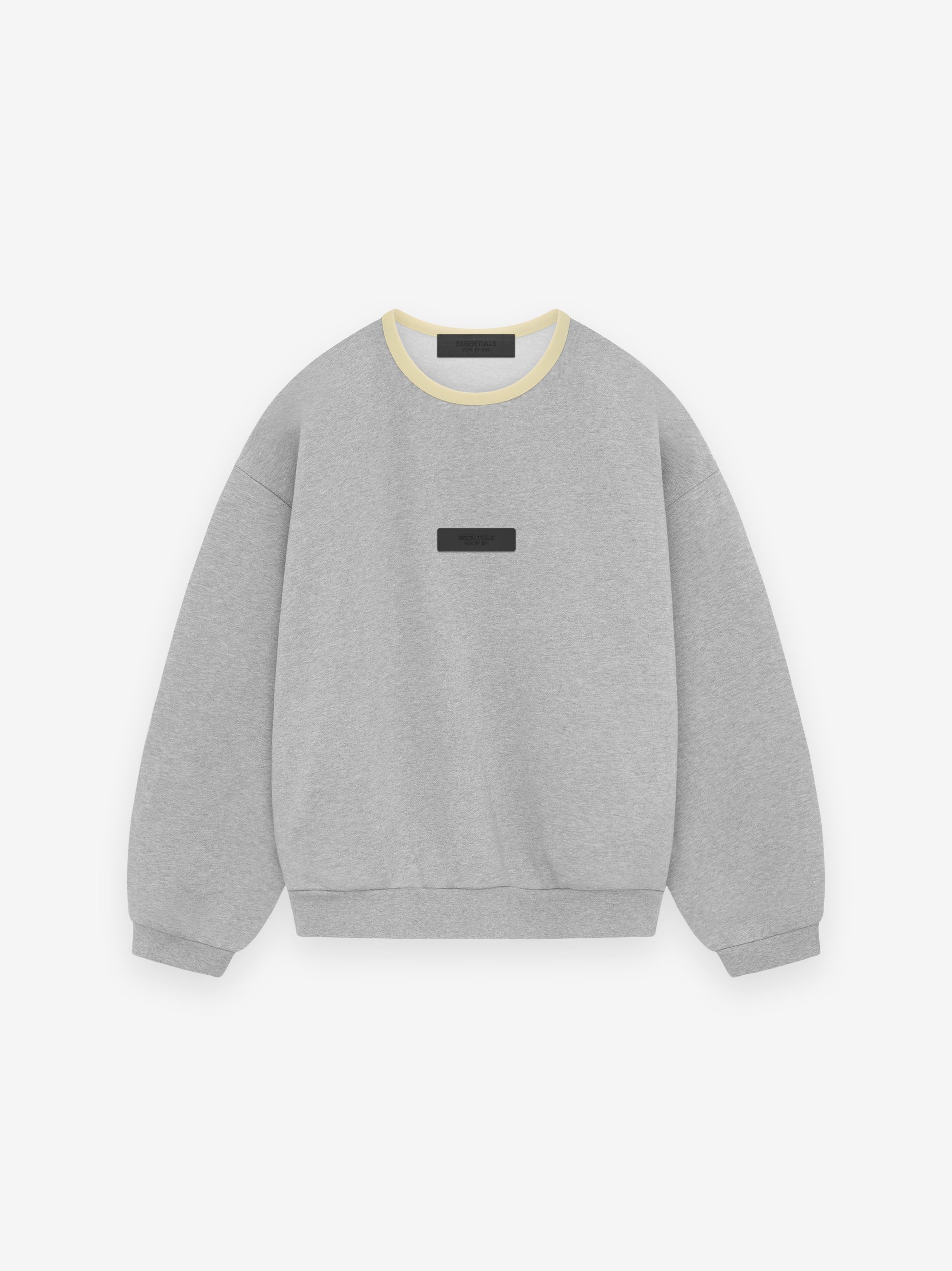 ESSENTIALS Kids Crewneck Sweater – Light Heather Grey