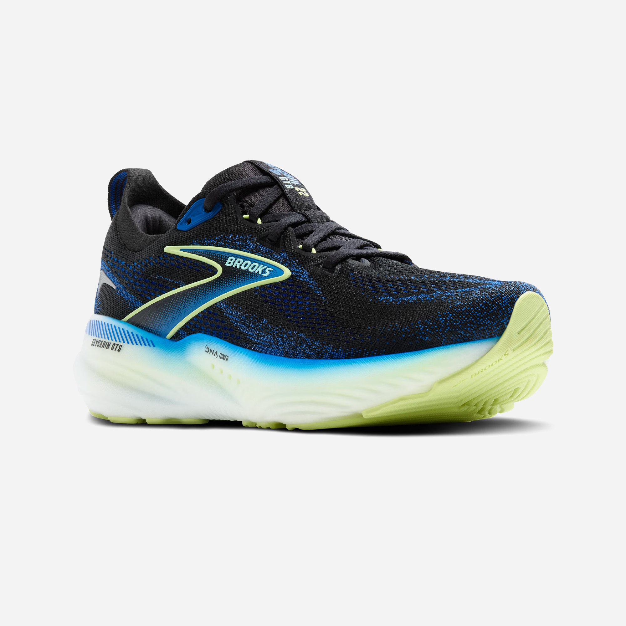 Brooks Glycerin 22 Black Cobalt Neo Yellow - view 2