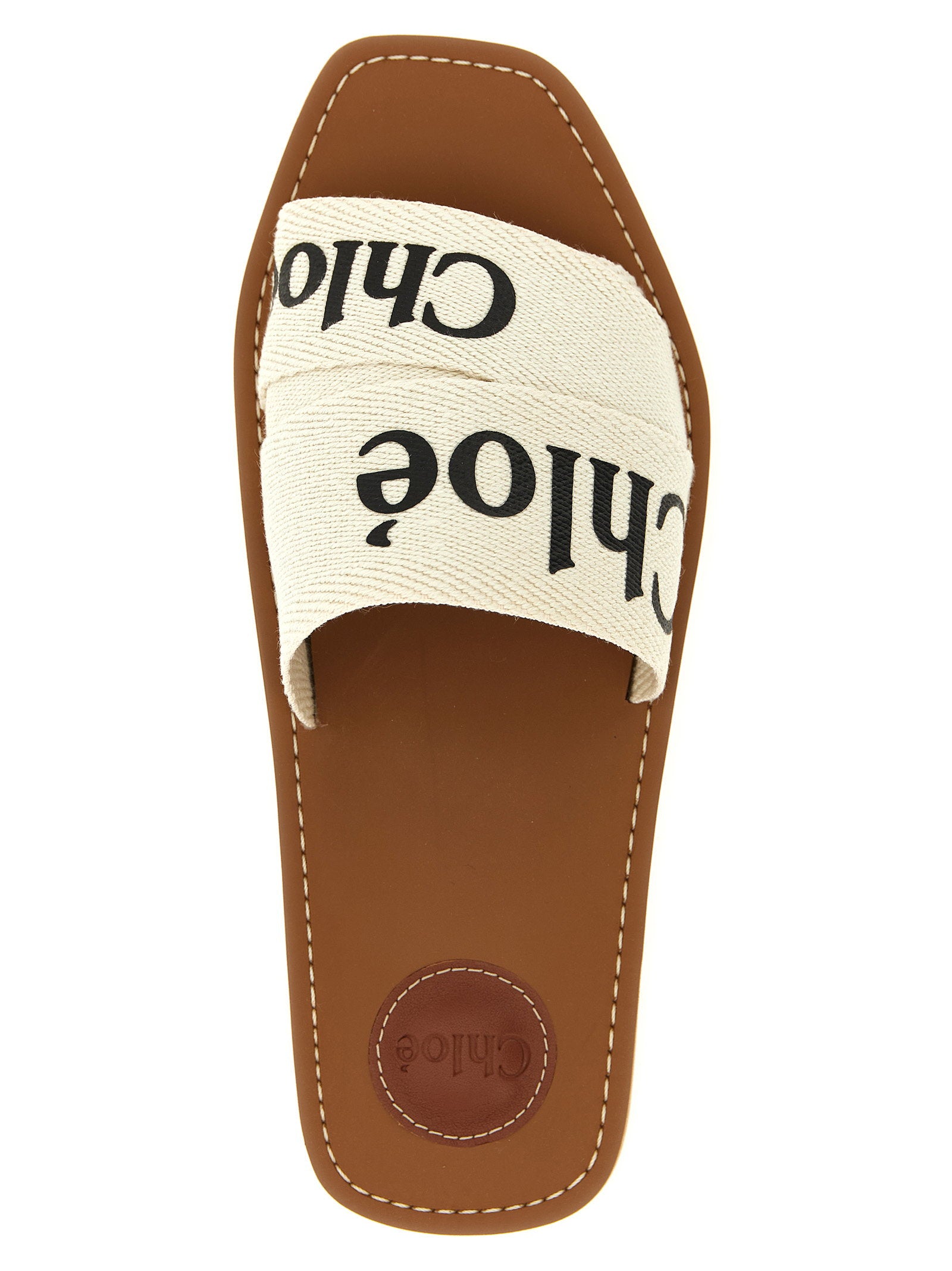 Chloé Woody Sandals – 100% linen - view 4