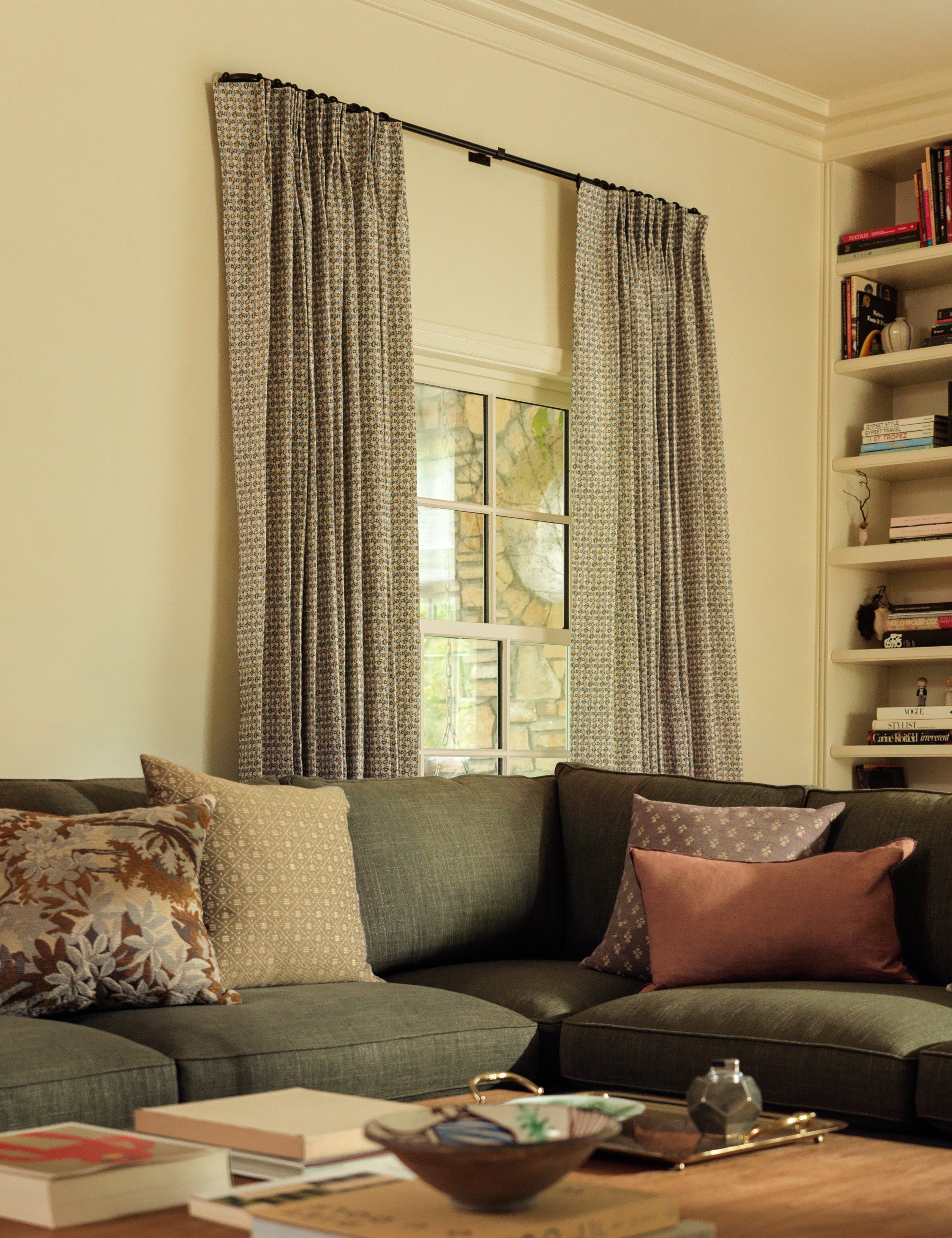 Lulu and Georgia Haris Pleated Linen Curtain Panel by Heidi Caillier - view 2
