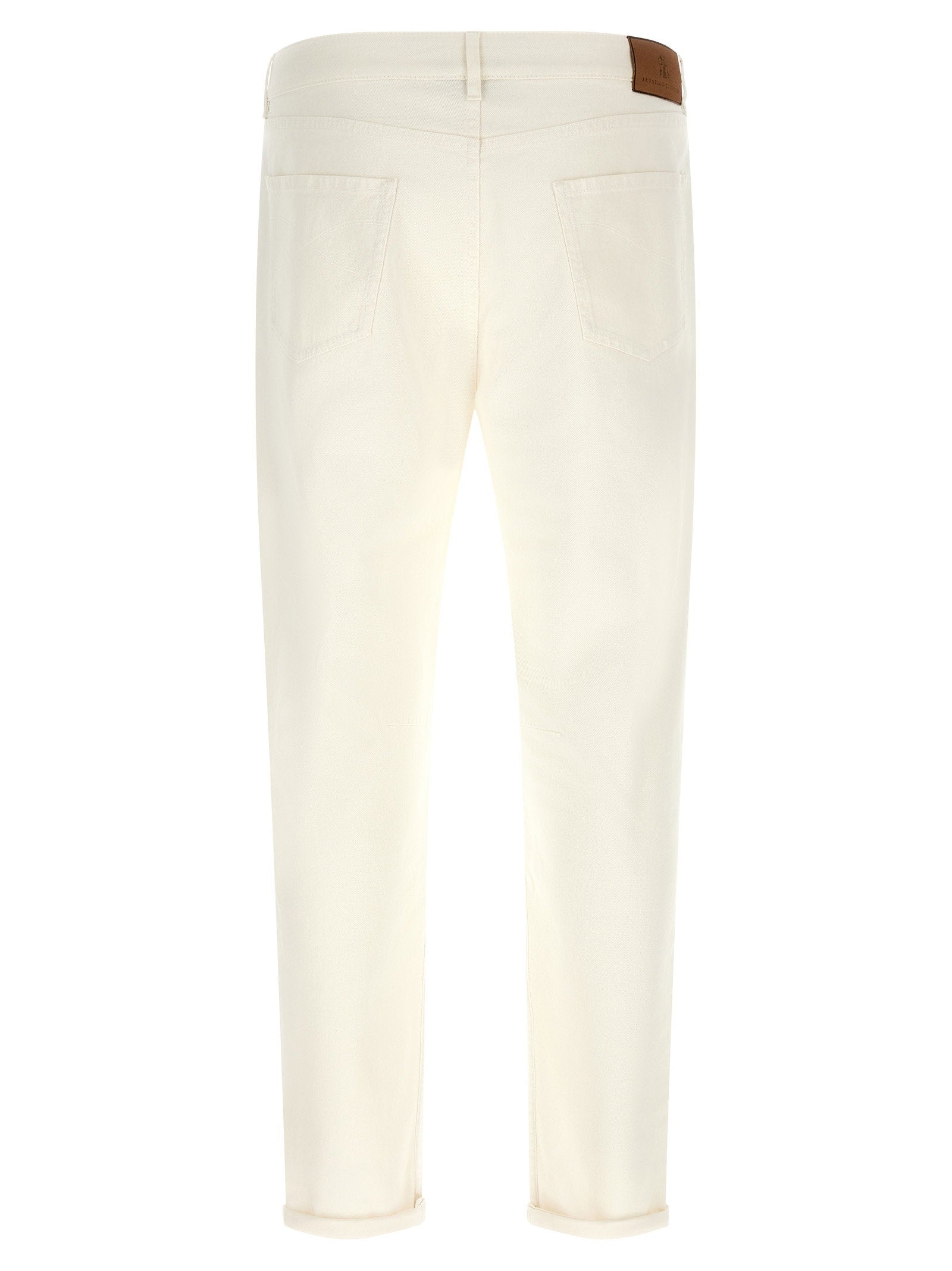 Brunello Cucinelli Logo Embroidery Jeans – 99% cotton 1% elastane - view 2